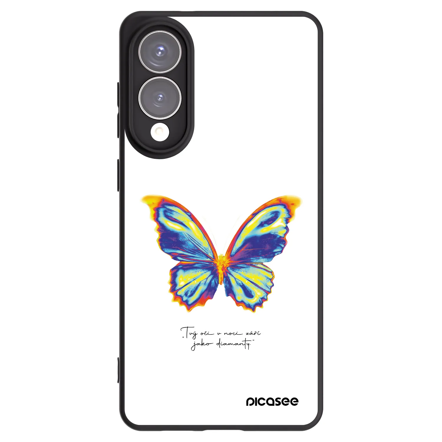 Picasee fekete szilikon tok az alábbi mobiltelefonokra Samsung Galaxy S25 Edge 5G - Diamanty White
