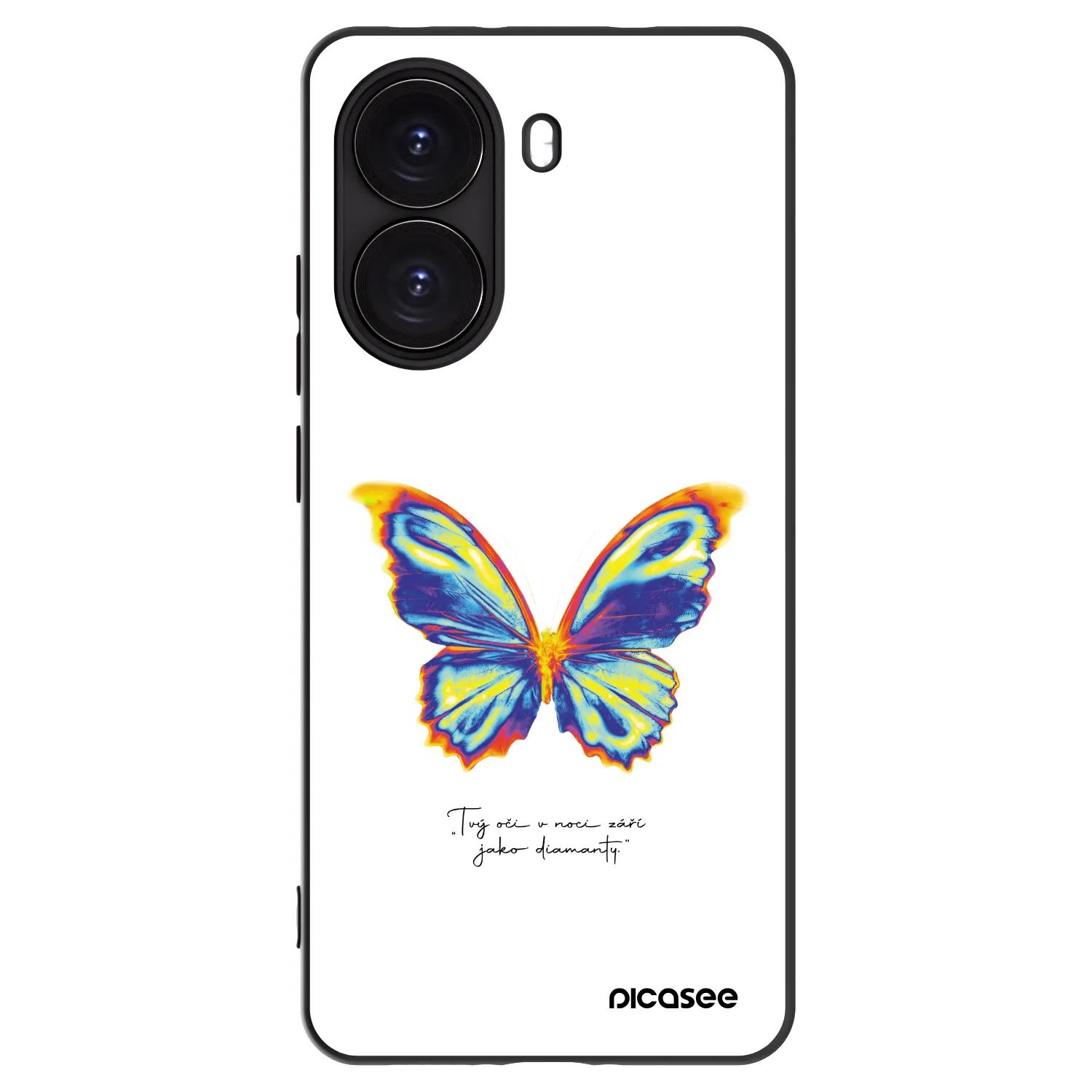 Picasee fekete szilikon tok az alábbi mobiltelefonokra Xiaomi Poco X7 Pro 5G - Diamanty White