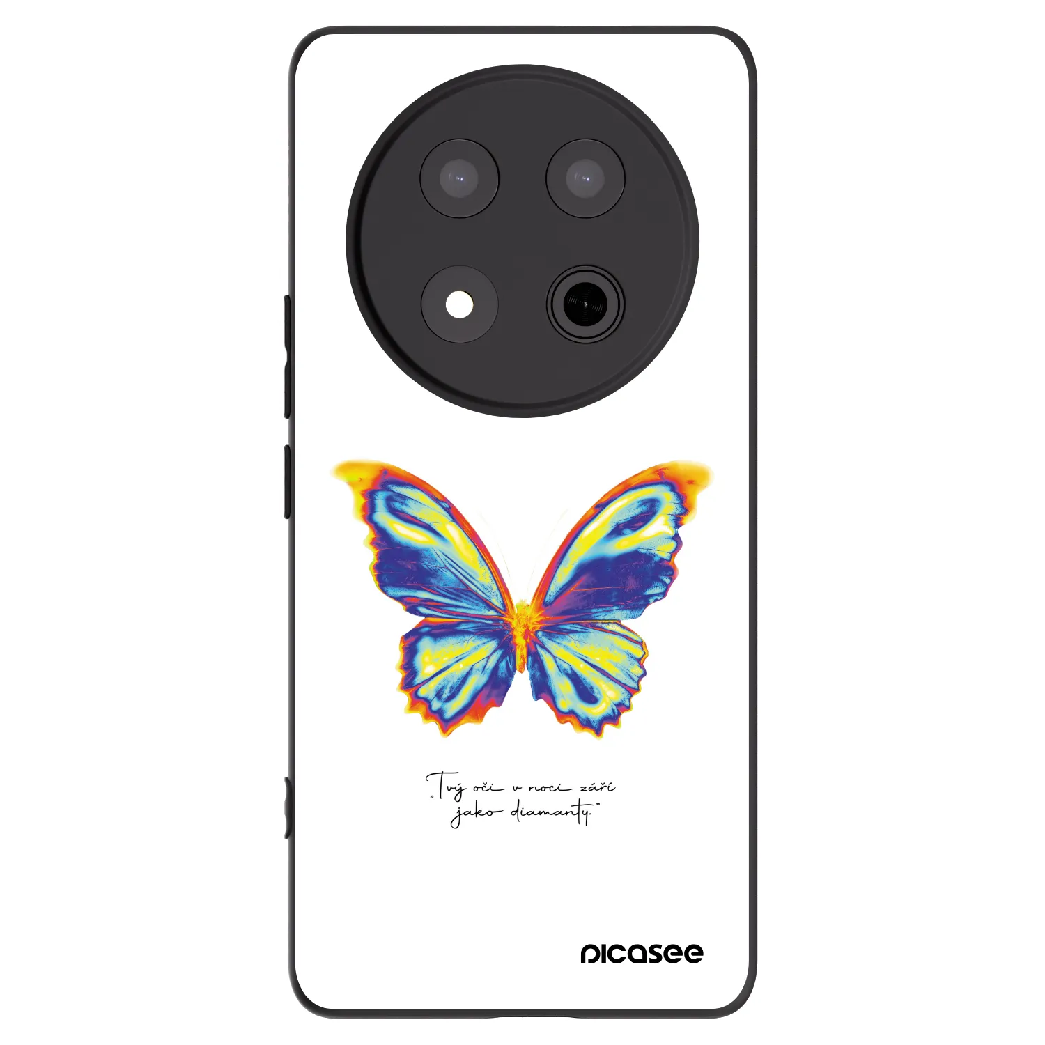 Picasee fekete szilikon tok az alábbi mobiltelefonokra Honor Magic7 Lite 5G - Diamanty White