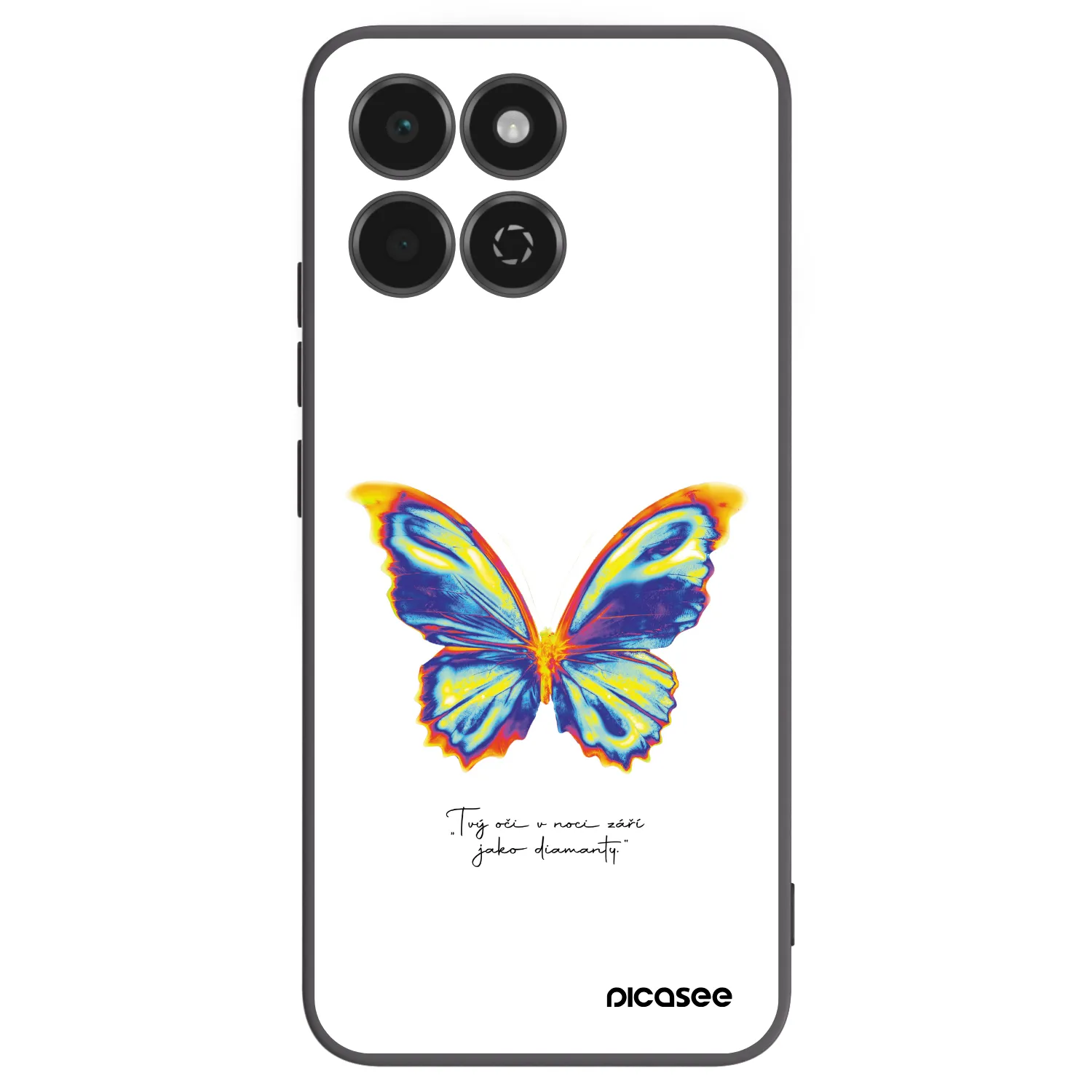 Picasee fekete szilikon tok az alábbi mobiltelefonokra Honor 200 Smart 5G - Diamanty White