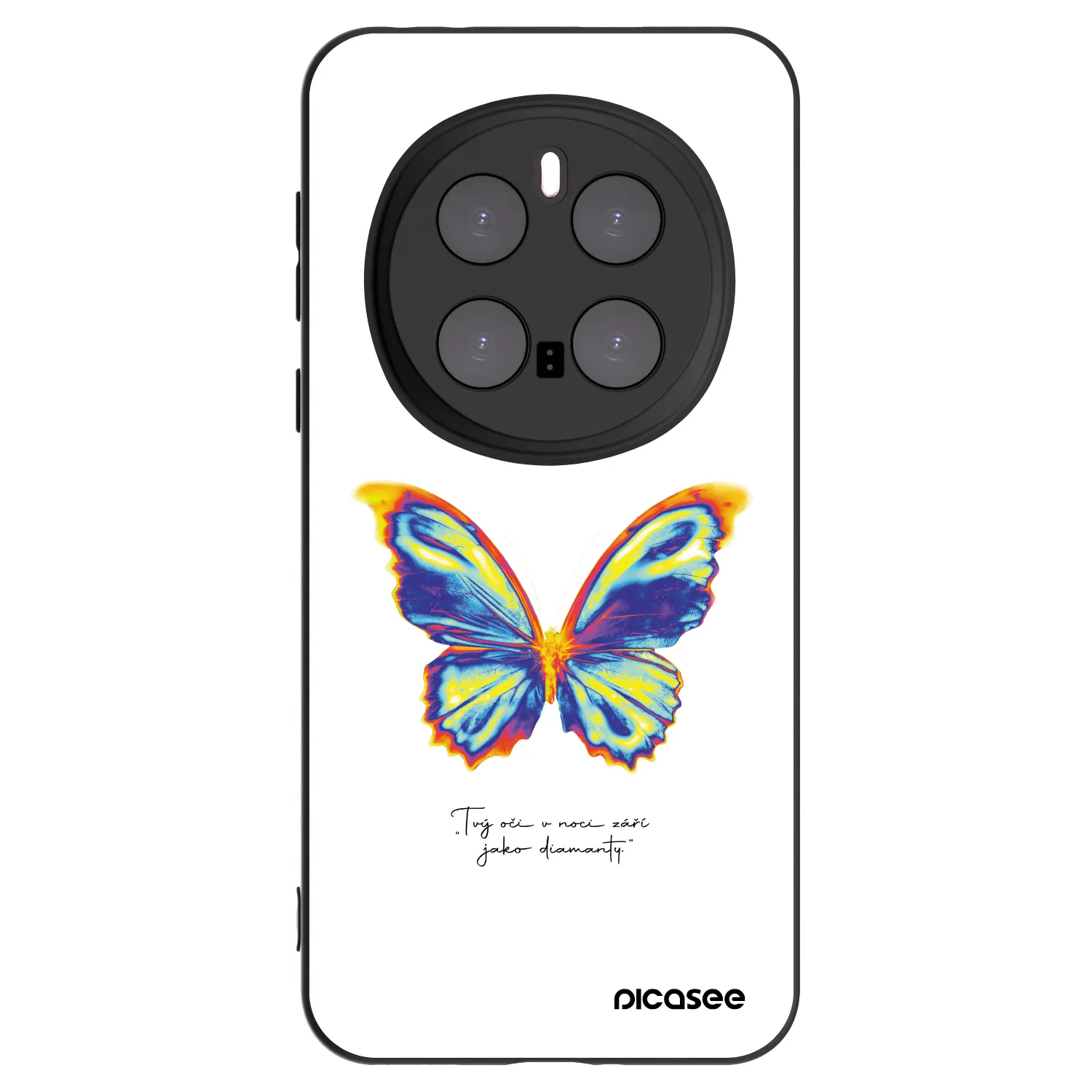 Picasee fekete szilikon tok az alábbi mobiltelefonokra Honor Magic7 Pro 5G - Diamanty White