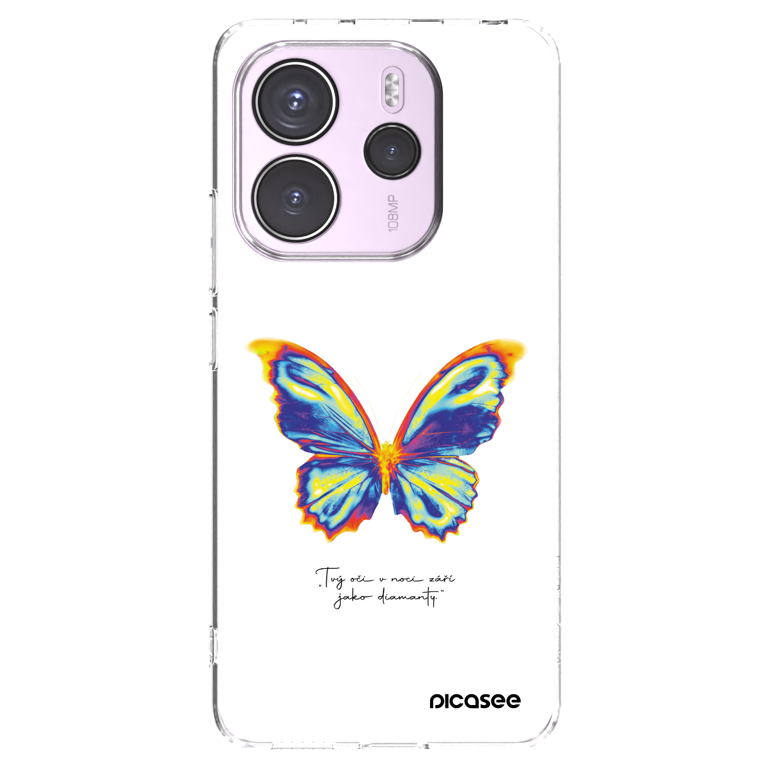 Picasee átlátszó szilikon tok az alábbi mobiltelefonokra Xiaomi Redmi Note 14 4G - Diamanty White