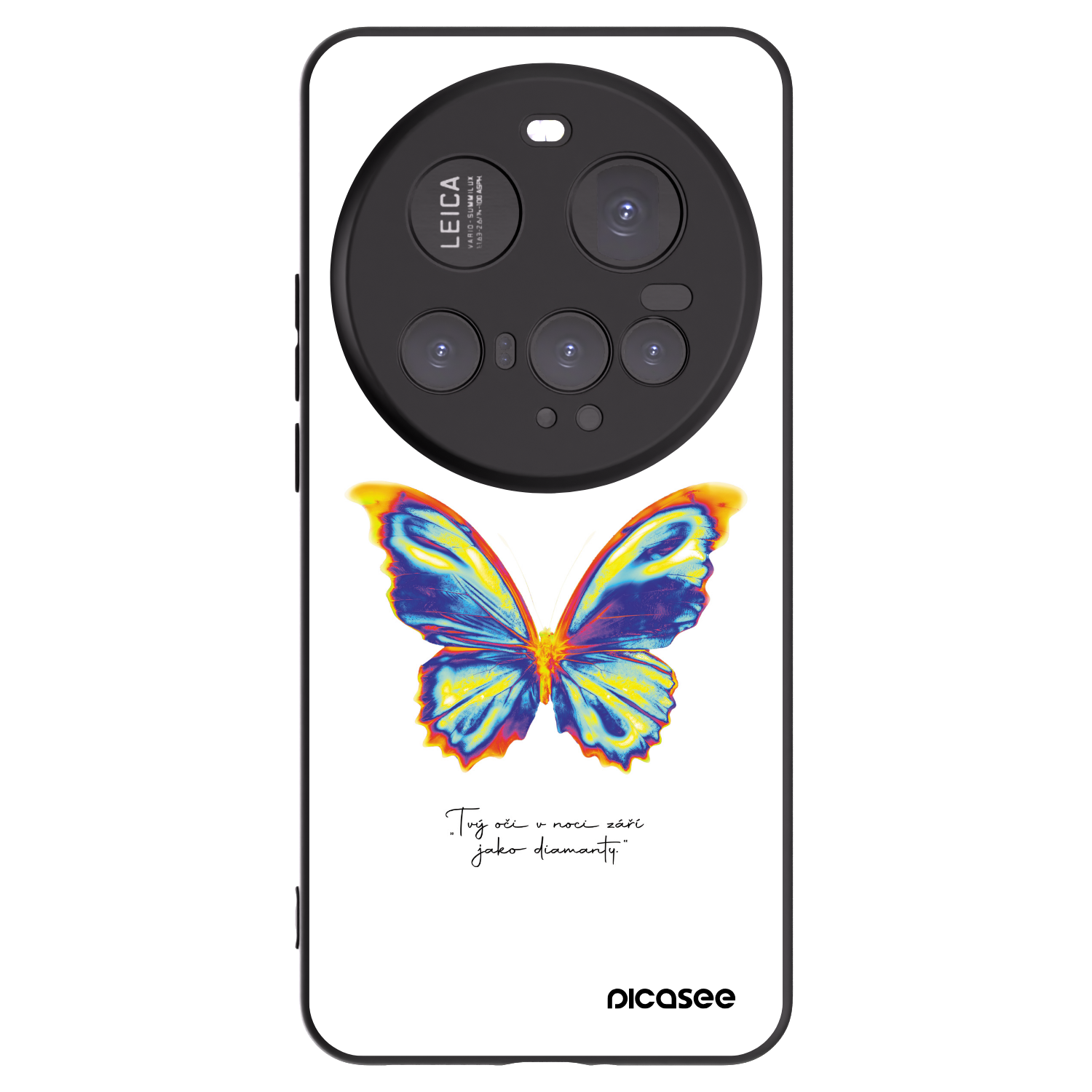 Picasee fekete szilikon tok az alábbi mobiltelefonokra Xiaomi 15 Ultra - Diamanty White