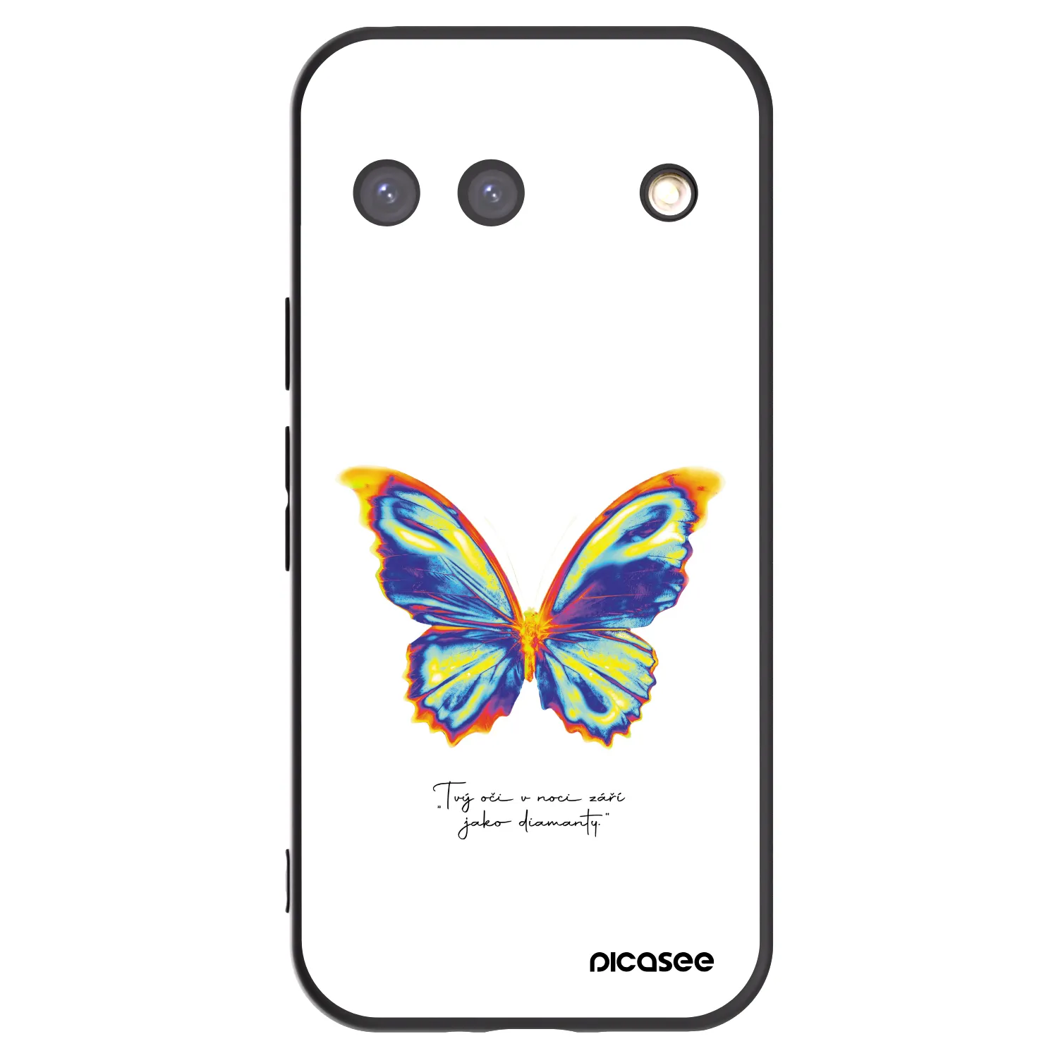 Picasee fekete szilikon tok az alábbi mobiltelefonokra Google Pixel 9 - Diamanty White