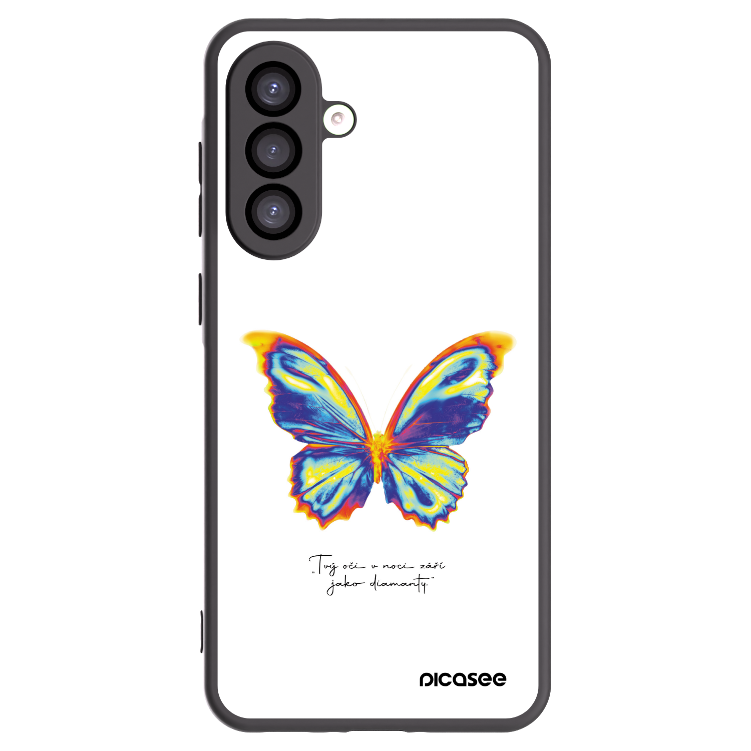 Picasee fekete szilikon tok az alábbi mobiltelefonokra Samsung Galaxy A26 5G A266B - Diamanty White