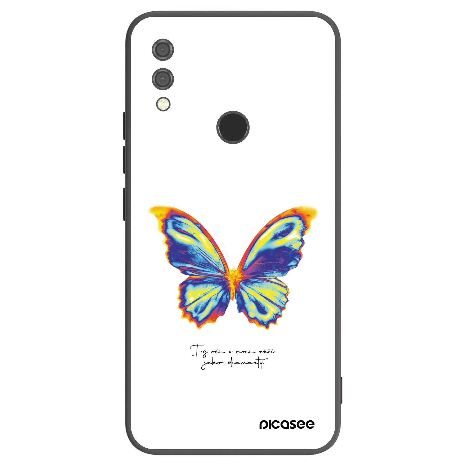 Picasee fekete szilikon tok az alábbi mobiltelefonokra Xiaomi Redmi Note 7 - Diamanty White