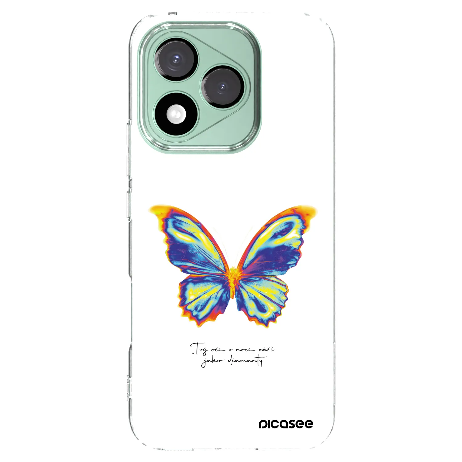 Picasee átlátszó szilikon tok az alábbi mobiltelefonokra Honor 400 Lite 5G - Diamanty White