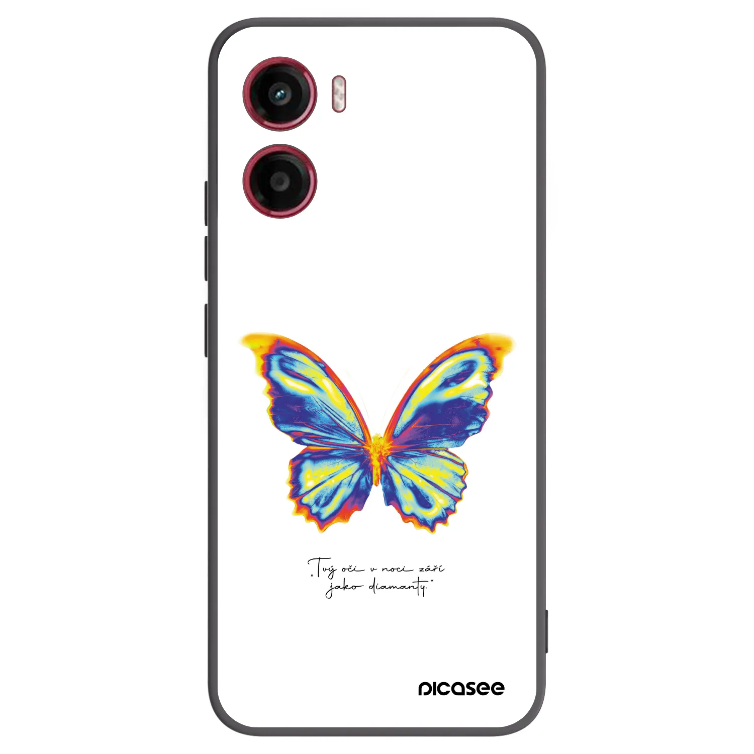 Picasee fekete szilikon tok az alábbi mobiltelefonokra Motorola Moto G05 - Diamanty White
