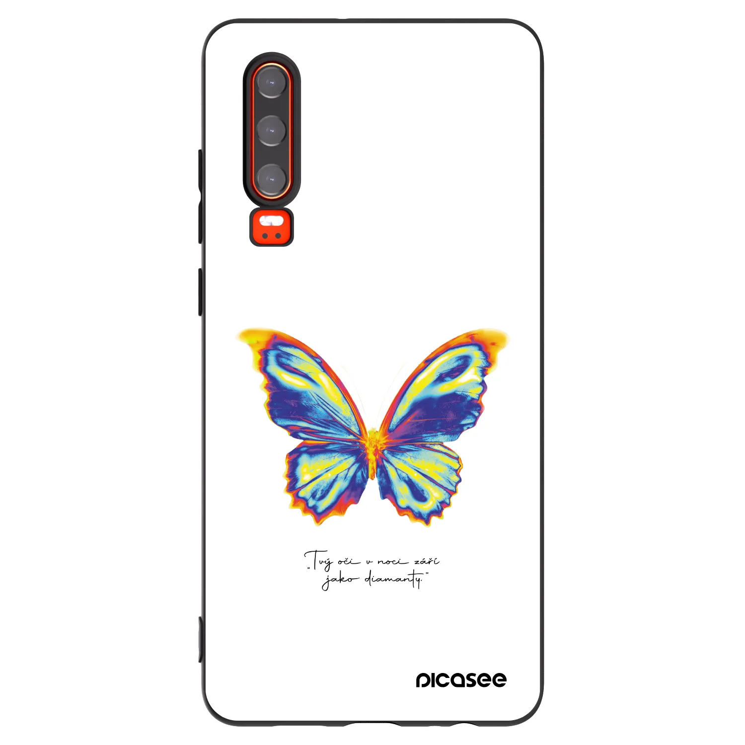 Picasee fekete szilikon tok az alábbi mobiltelefonokra Huawei P30 - Diamanty White