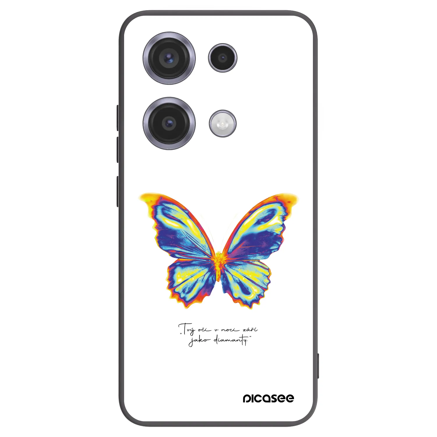 Picasee fekete szilikon tok az alábbi mobiltelefonokra Xiaomi Redmi Note 14S - Diamanty White