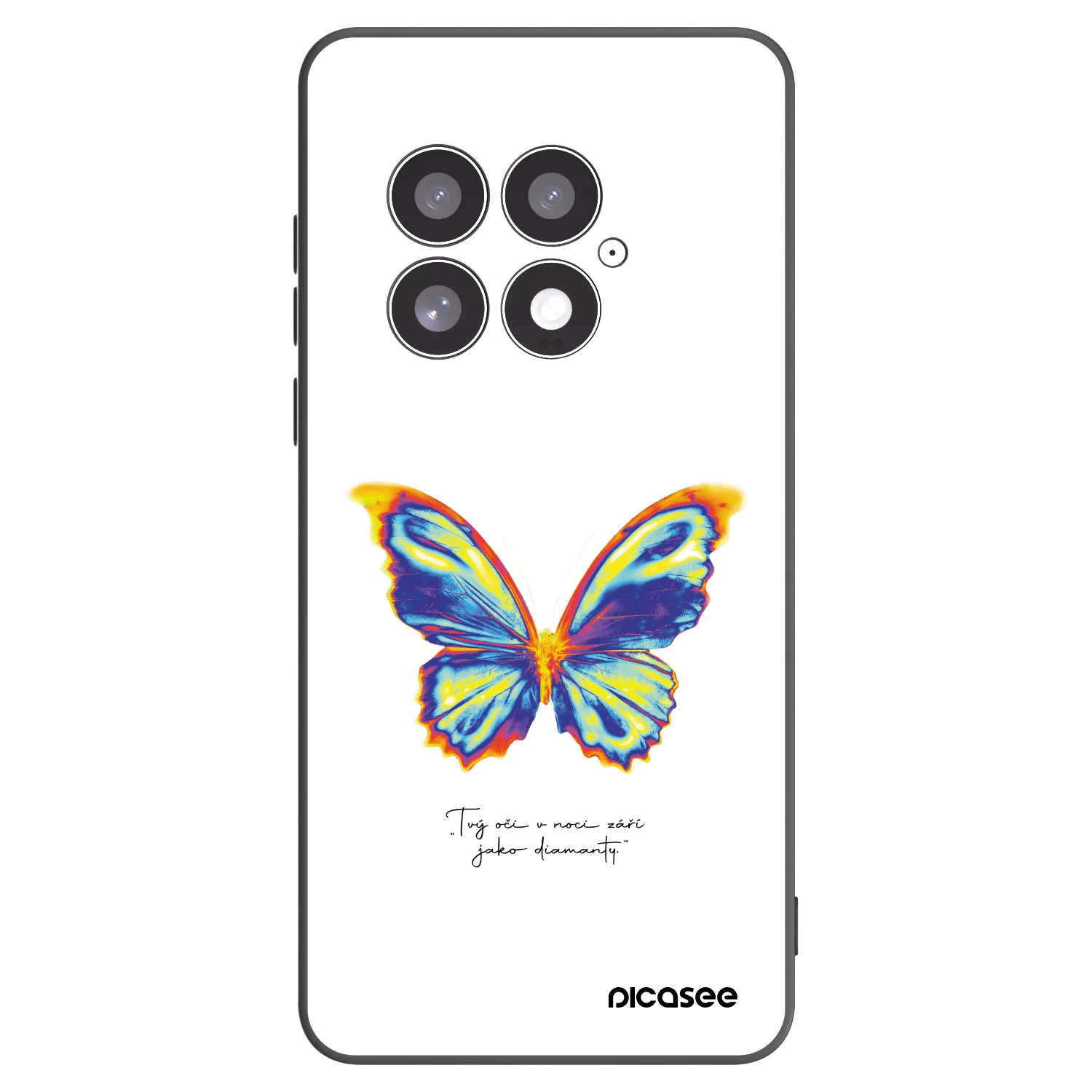 Picasee fekete szilikon tok az alábbi mobiltelefonokra OnePlus 13 5G - Diamanty White