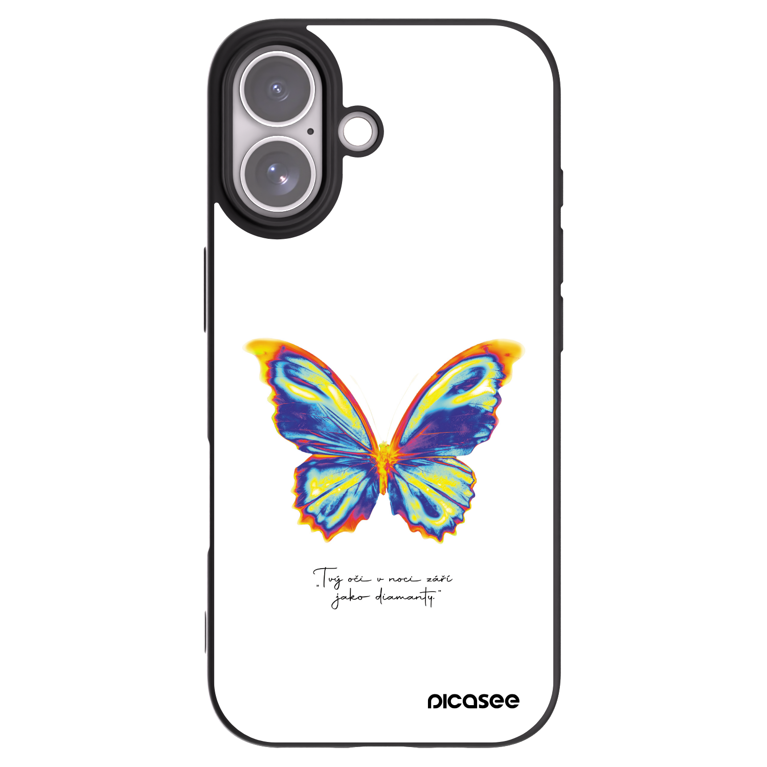 Picasee fekete szilikon tok az alábbi mobiltelefonokra Apple iPhone 17 - Diamanty White