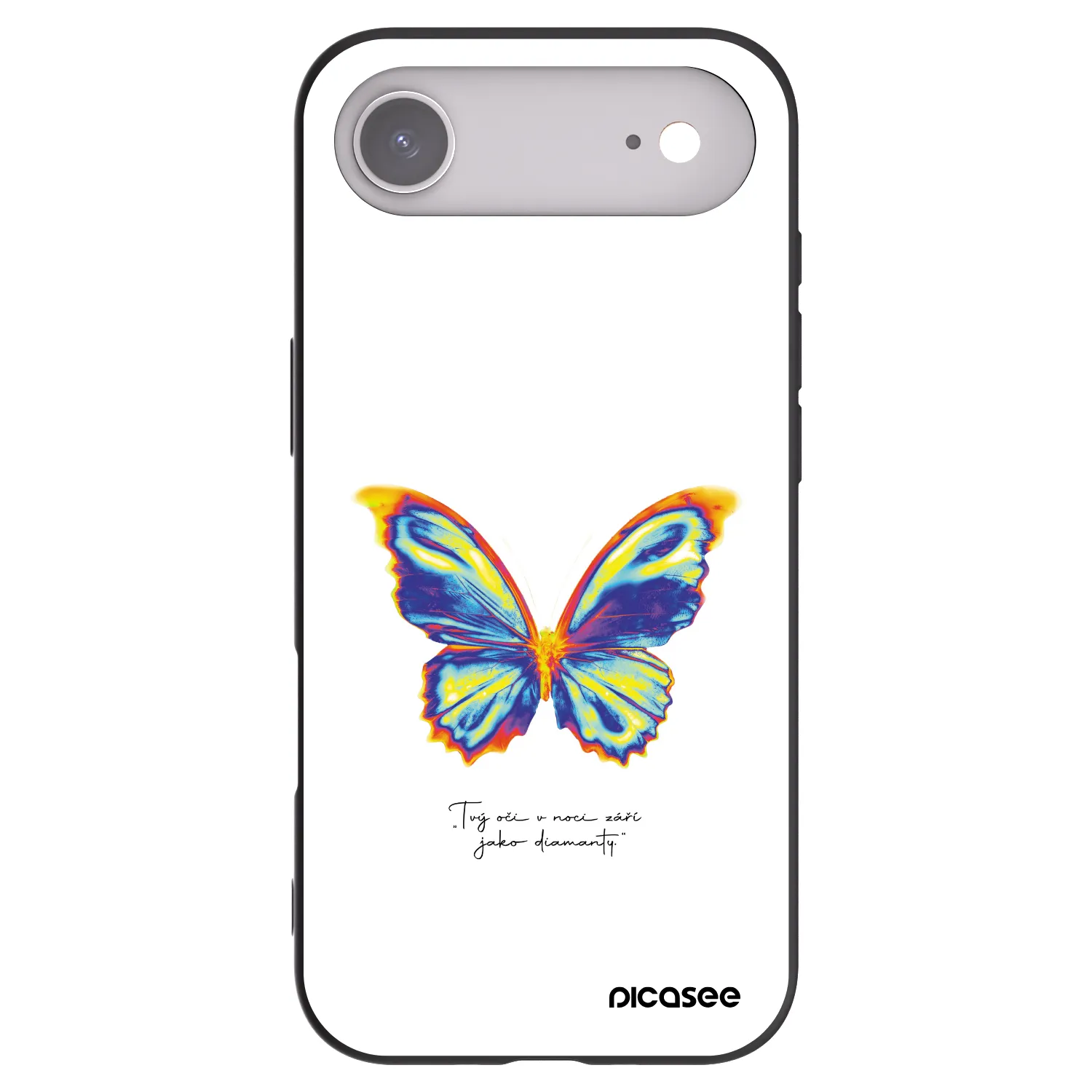 Picasee fekete szilikon tok az alábbi mobiltelefonokra Apple iPhone Air - Diamanty White