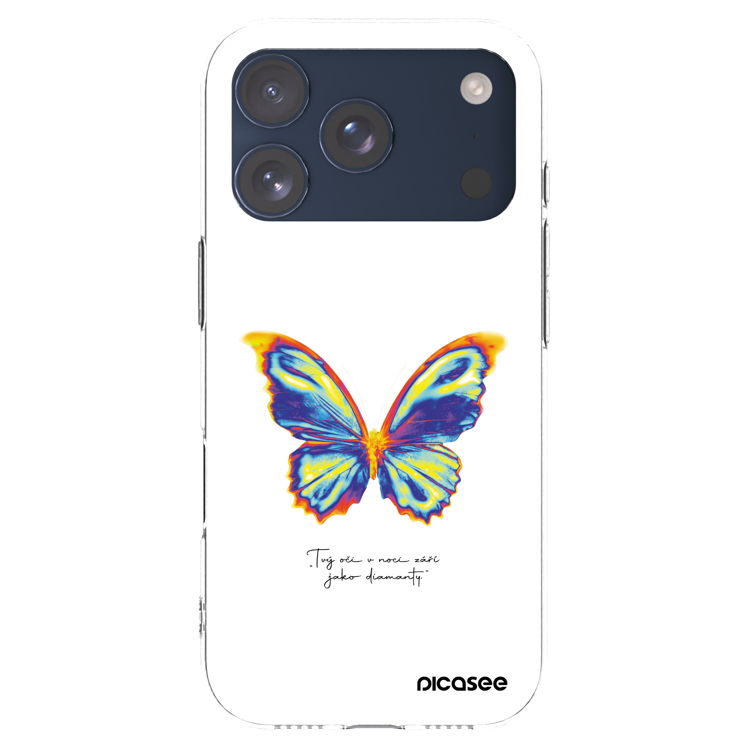 Picasee átlátszó szilikon tok az alábbi mobiltelefonokra Apple iPhone 17 Pro - Diamanty White