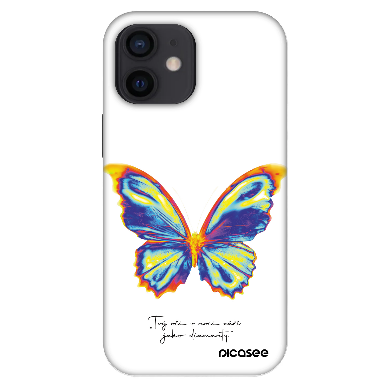 Picasee Fashion Case Apple iPhone 12 mini - Diamanty White