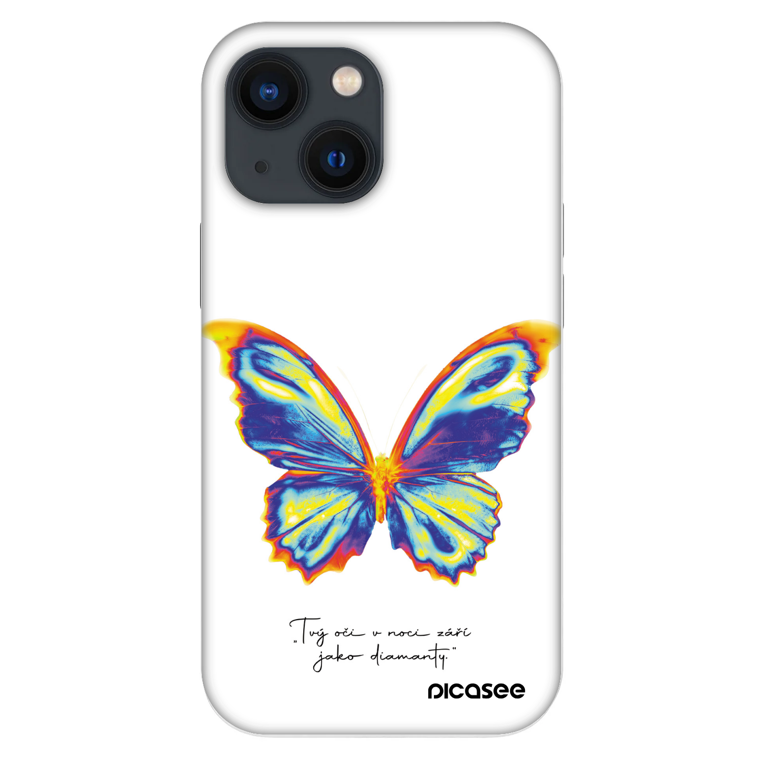 Picasee Fashion Case Apple iPhone 13 mini - Diamanty White