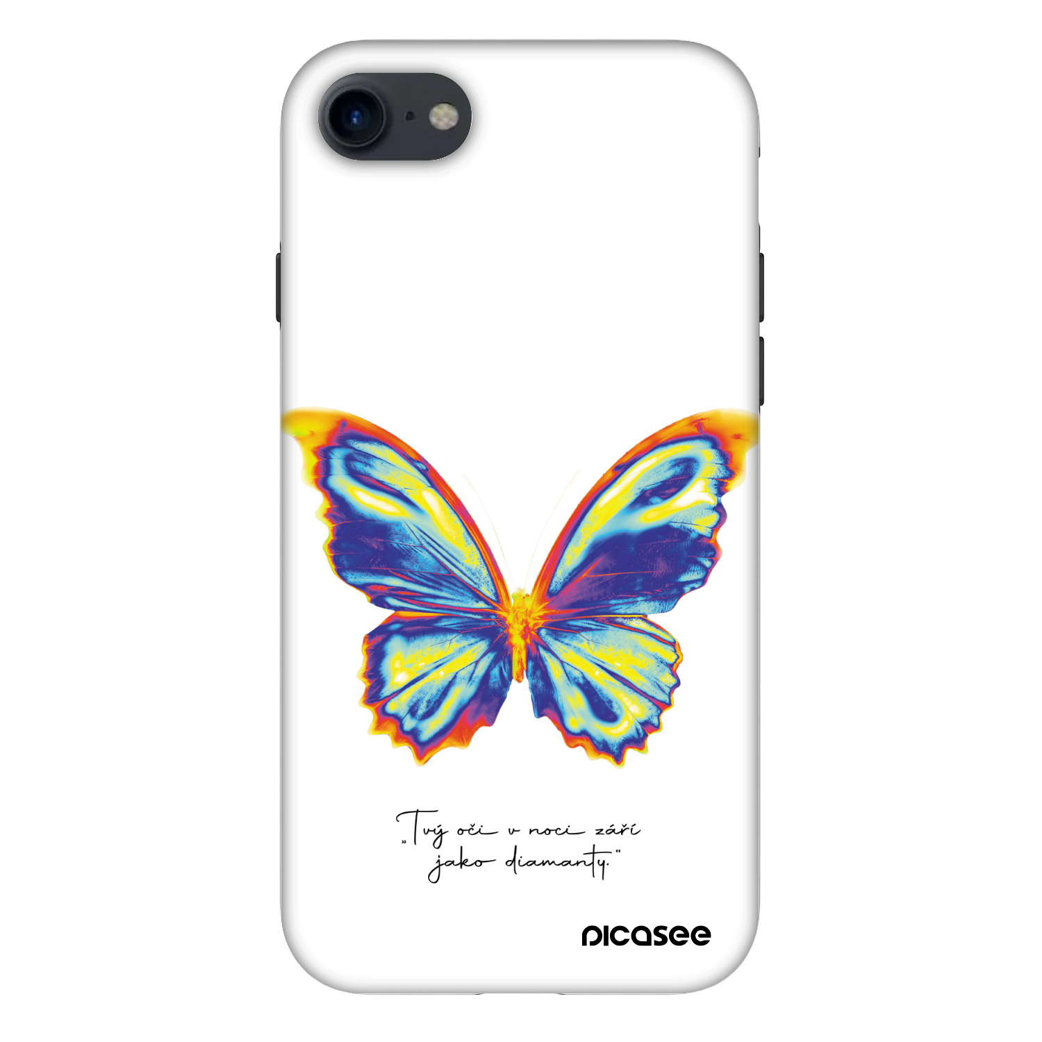 Picasee Fashion Case Apple iPhone 7 - Diamanty White