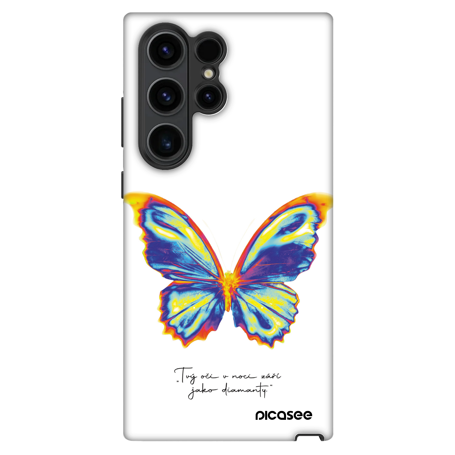 Picasee Fashion Case Samsung Galaxy S23 Ultra 5G - Diamanty White