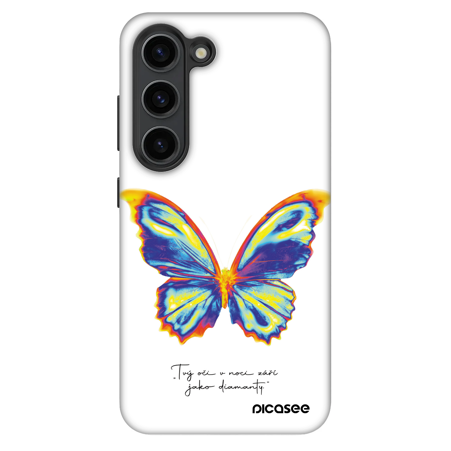 Picasee Fashion Case Samsung Galaxy S23 5G - Diamanty White