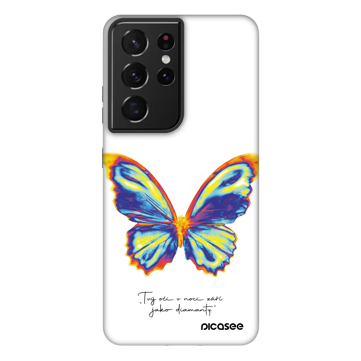 Picasee Fashion Case Samsung Galaxy S21 Ultra 5G G998B - Diamanty White