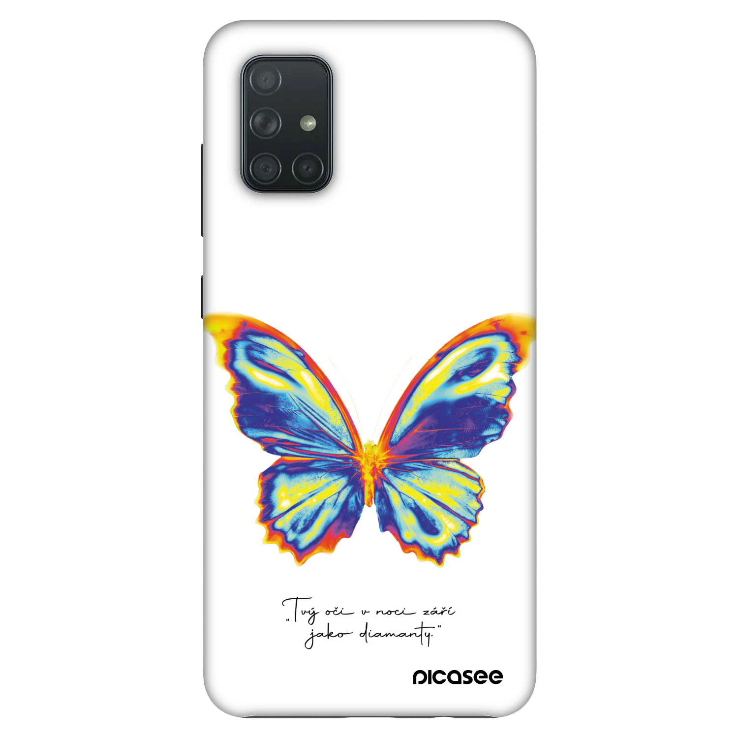 Picasee Fashion Case Samsung Galaxy A71 A715F - Diamanty White