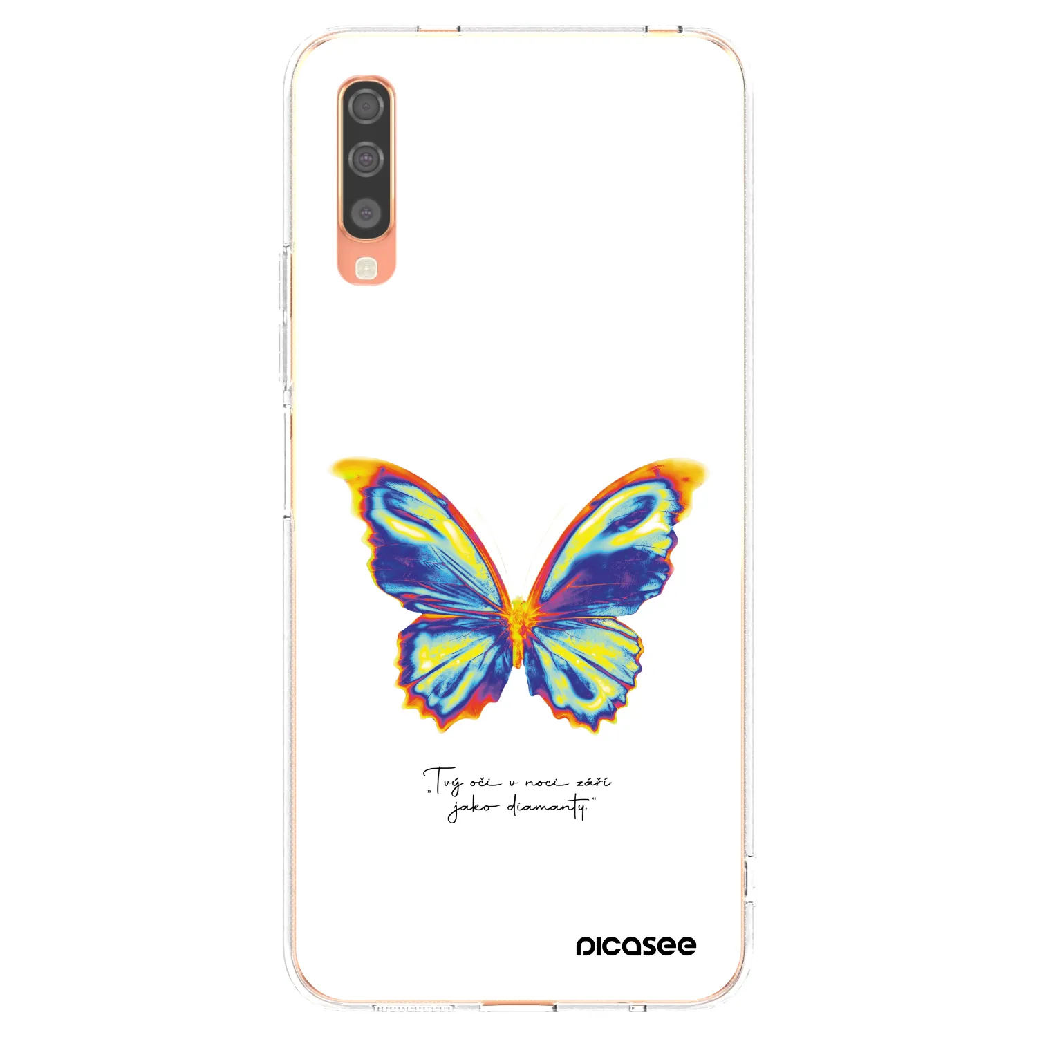 Picasee átlátszó szilikon tok az alábbi mobiltelefonokra Samsung Galaxy A70 A705F - Diamanty White