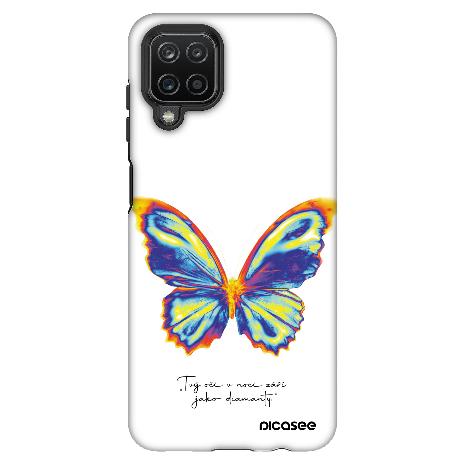 Picasee Fashion Case Samsung Galaxy A12 A125F - Diamanty White