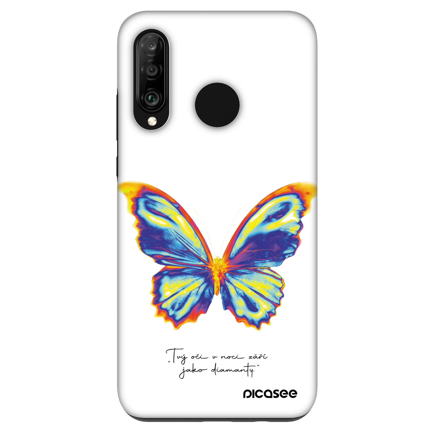 Picasee Fashion Case Huawei P30 Lite - Diamanty White