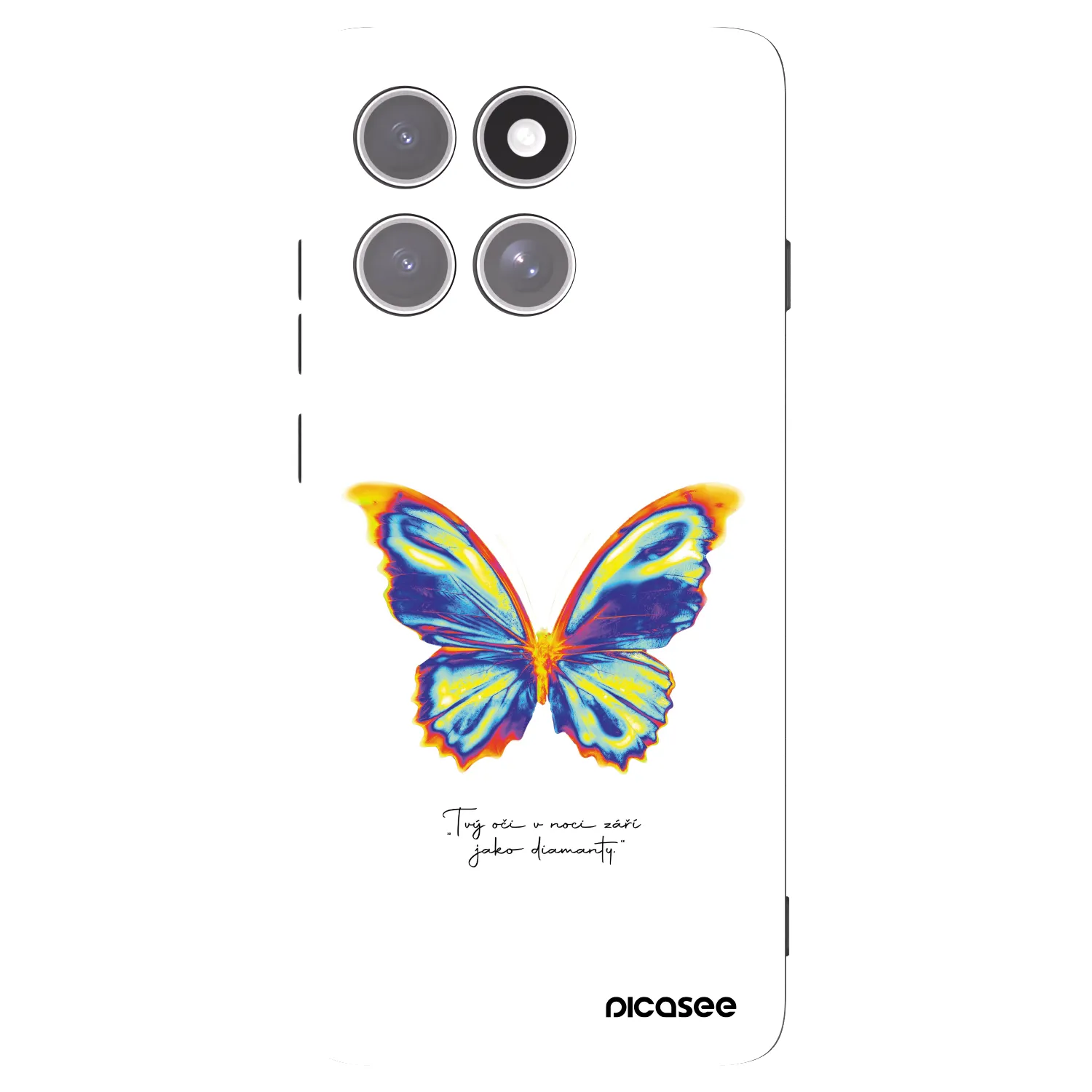 Picasee fekete szilikon tok az alábbi mobiltelefonokra Motorola Edge 60 Pro - Diamanty White