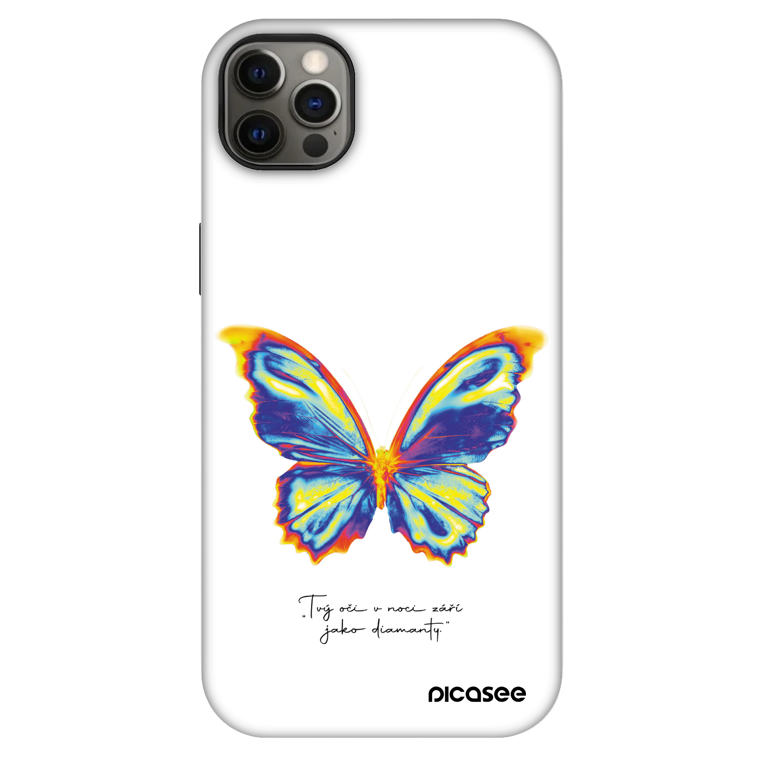 Picasee Fashion Case MagSafe Apple iPhone 12 Pro Max - Diamanty White