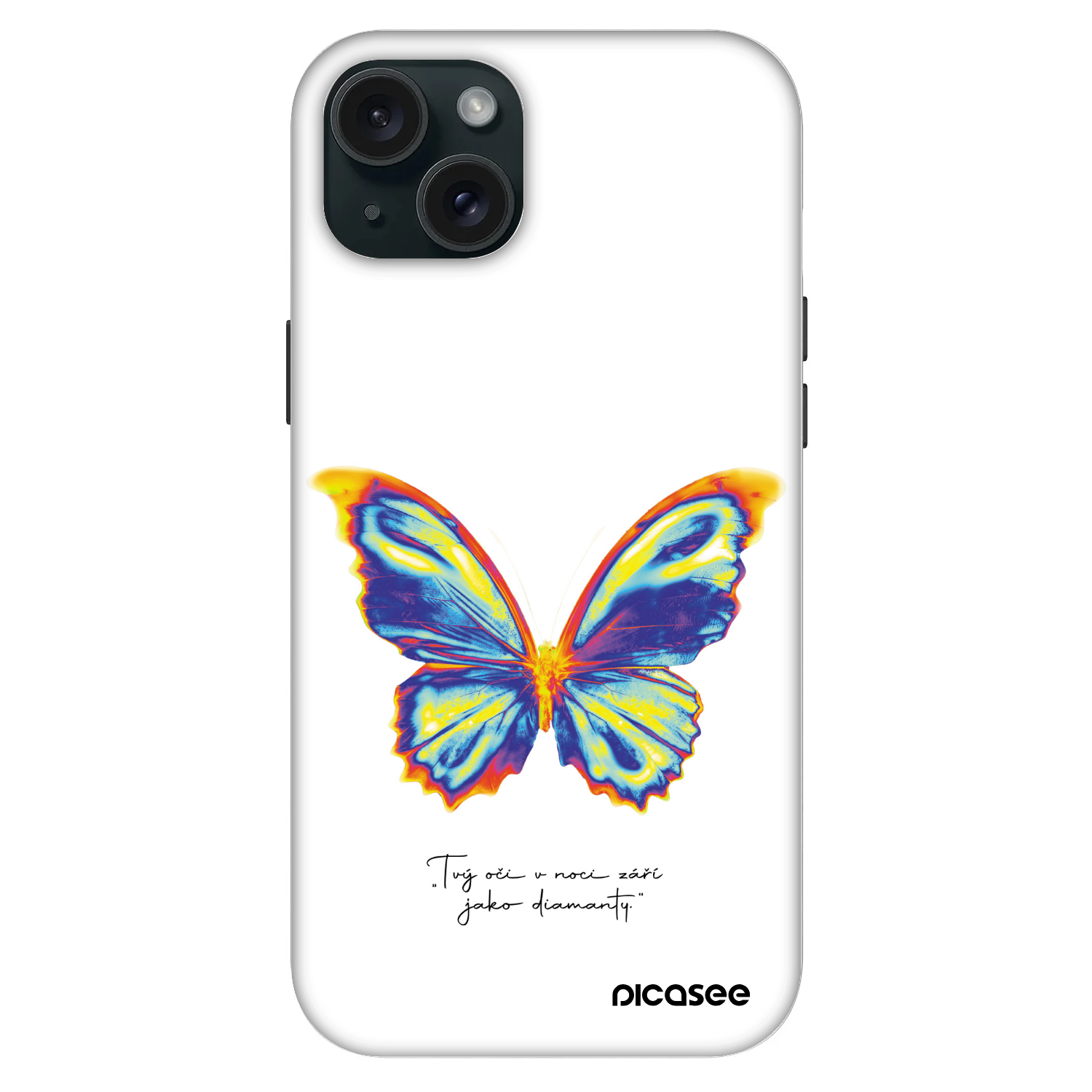 Picasee Fashion Case MagSafe Apple iPhone 15 Plus - Diamanty White