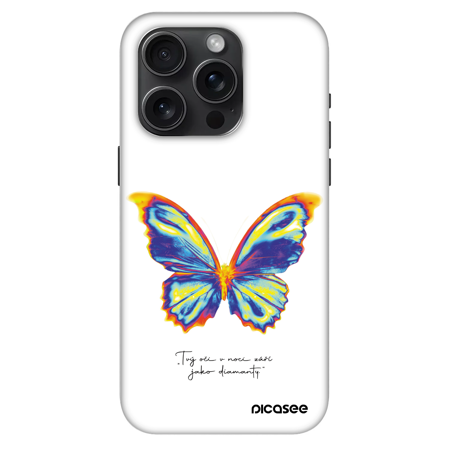 Picasee Fashion Case MagSafe Apple iPhone 15 Pro - Diamanty White