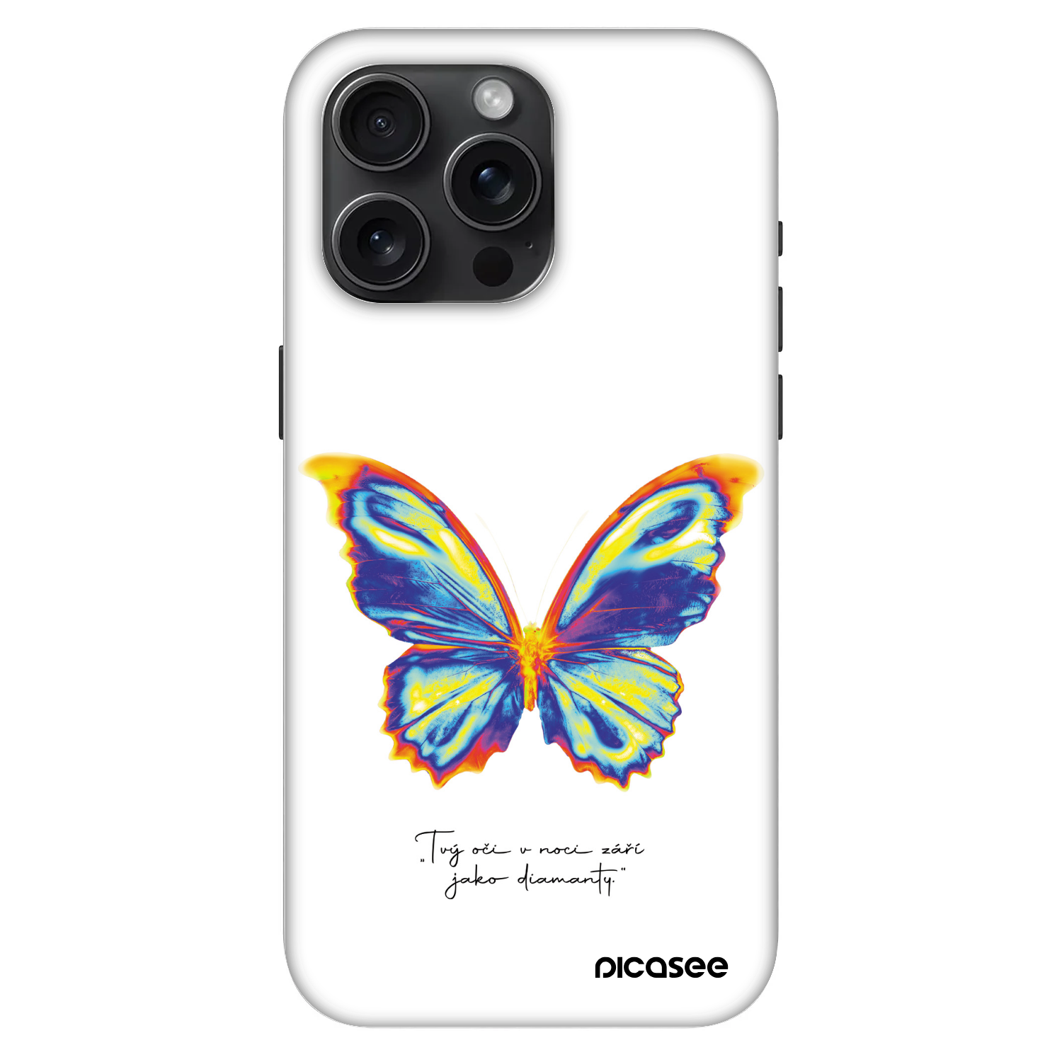 Picasee Fashion Case MagSafe Apple iPhone 15 Pro Max - Diamanty White