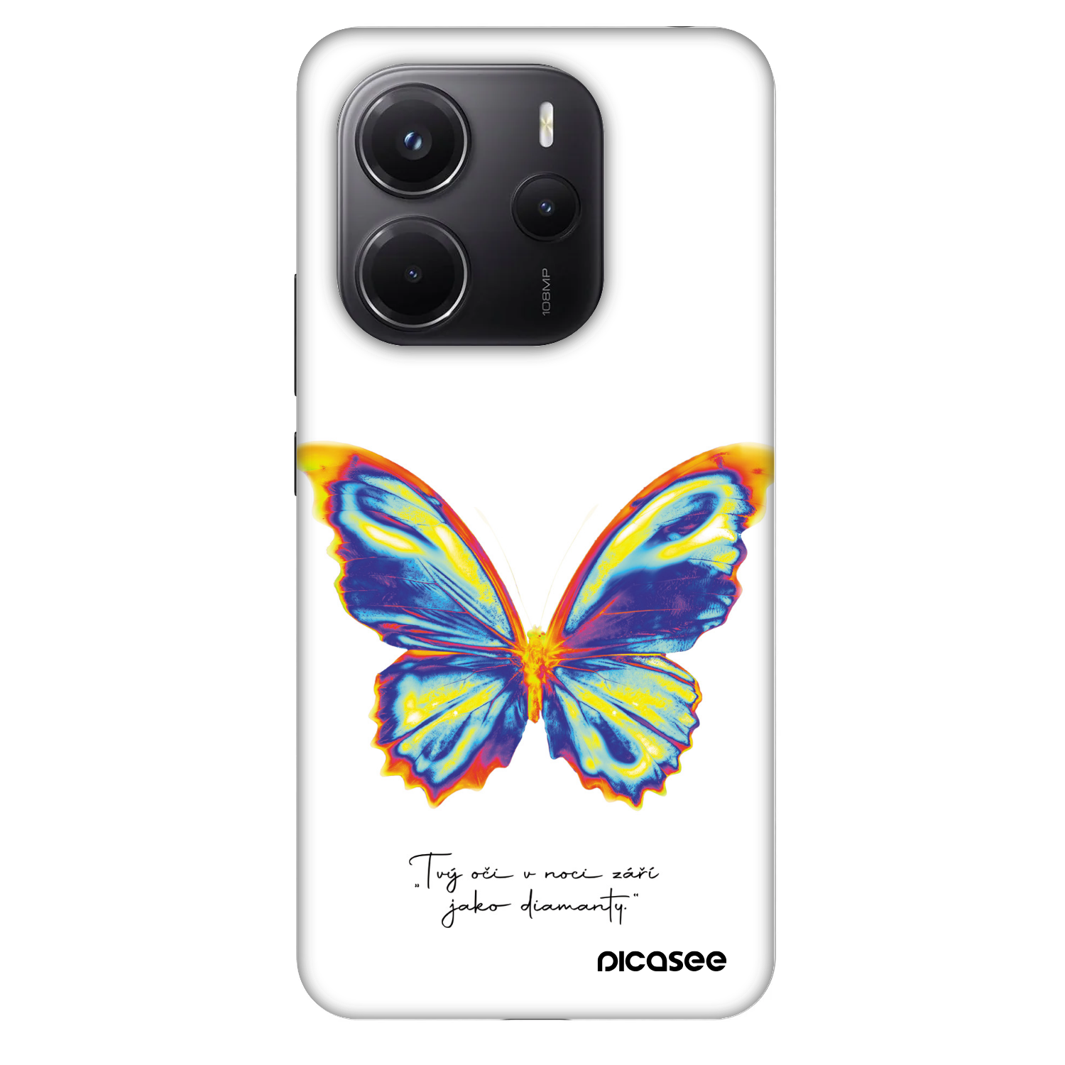 Picasee Fashion Case Xiaomi Redmi Note 14 4G - Diamanty White