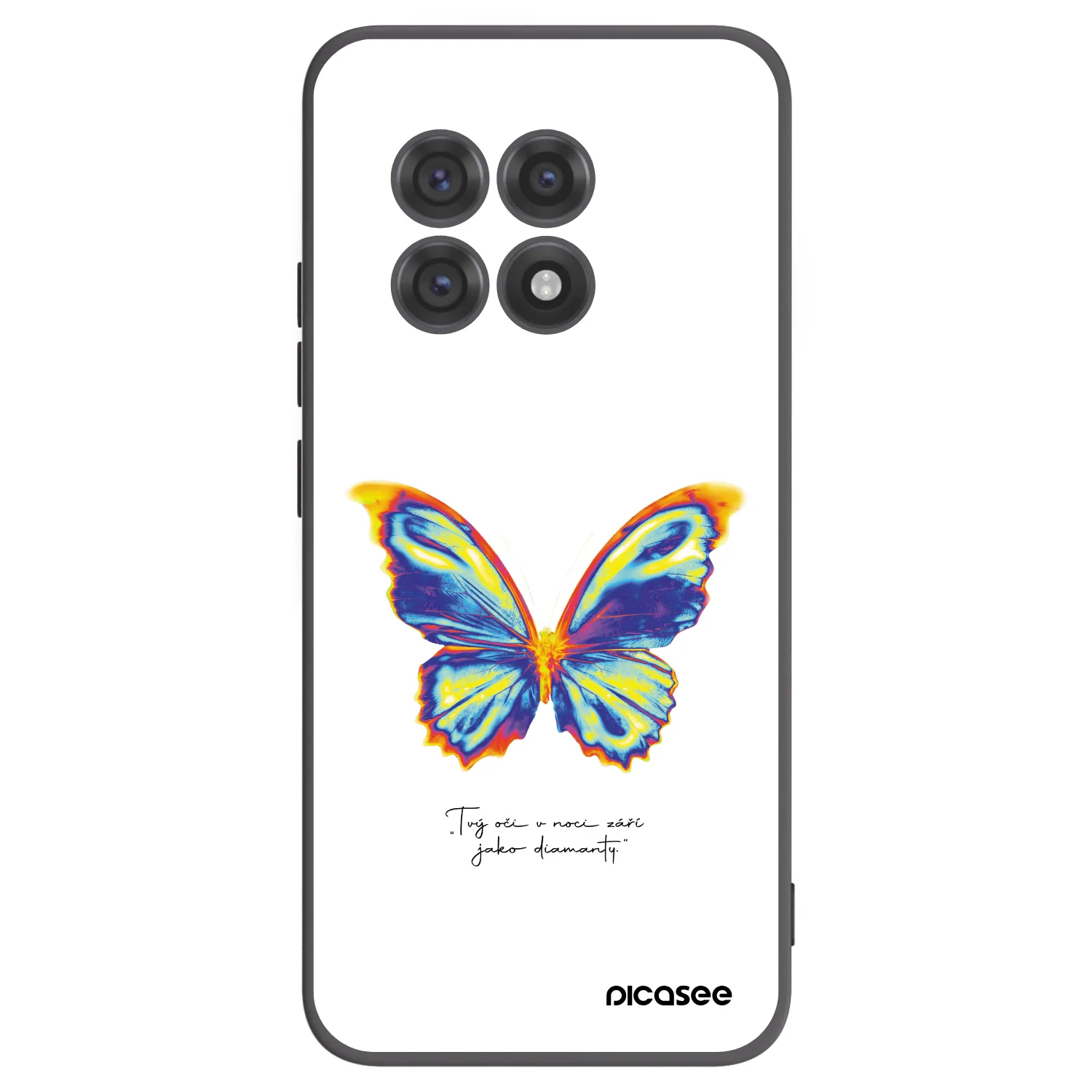 Picasee fekete szilikon tok az alábbi mobiltelefonokra OnePlus 13R 5G - Diamanty White