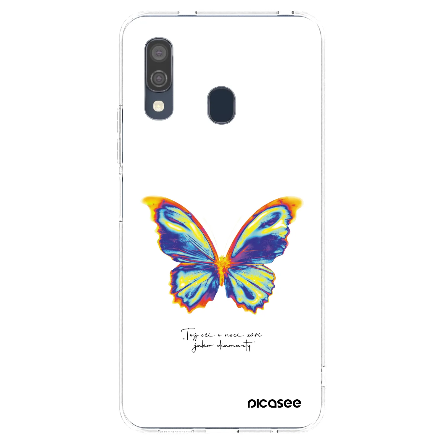 Picasee átlátszó szilikon tok az alábbi mobiltelefonokra Samsung Galaxy A40 A405F - Diamanty White