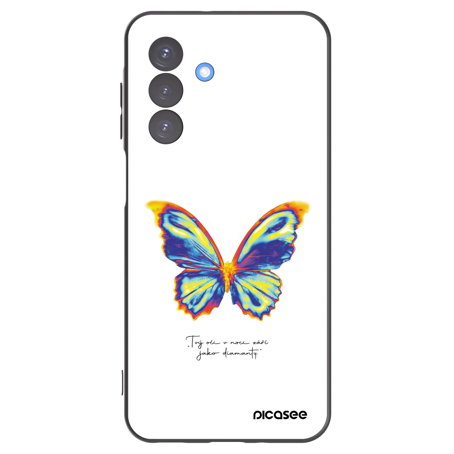 Picasee fekete szilikon tok az alábbi mobiltelefonokra Samsung Galaxy A17 5G - Diamanty White