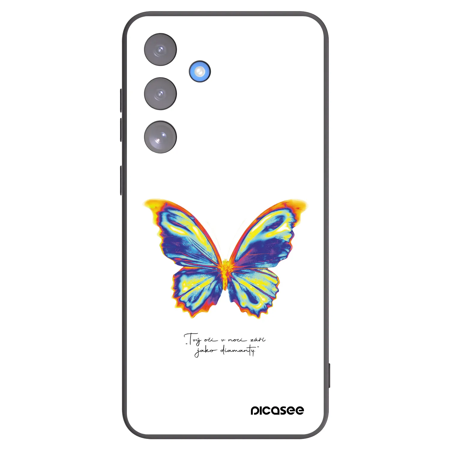 Picasee fekete szilikon tok az alábbi mobiltelefonokra Samsung Galaxy S25 FE 5G - Diamanty White