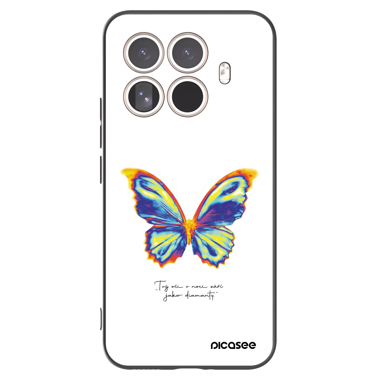 Picasee fekete szilikon tok az alábbi mobiltelefonokra Xiaomi 15T Pro - Diamanty White