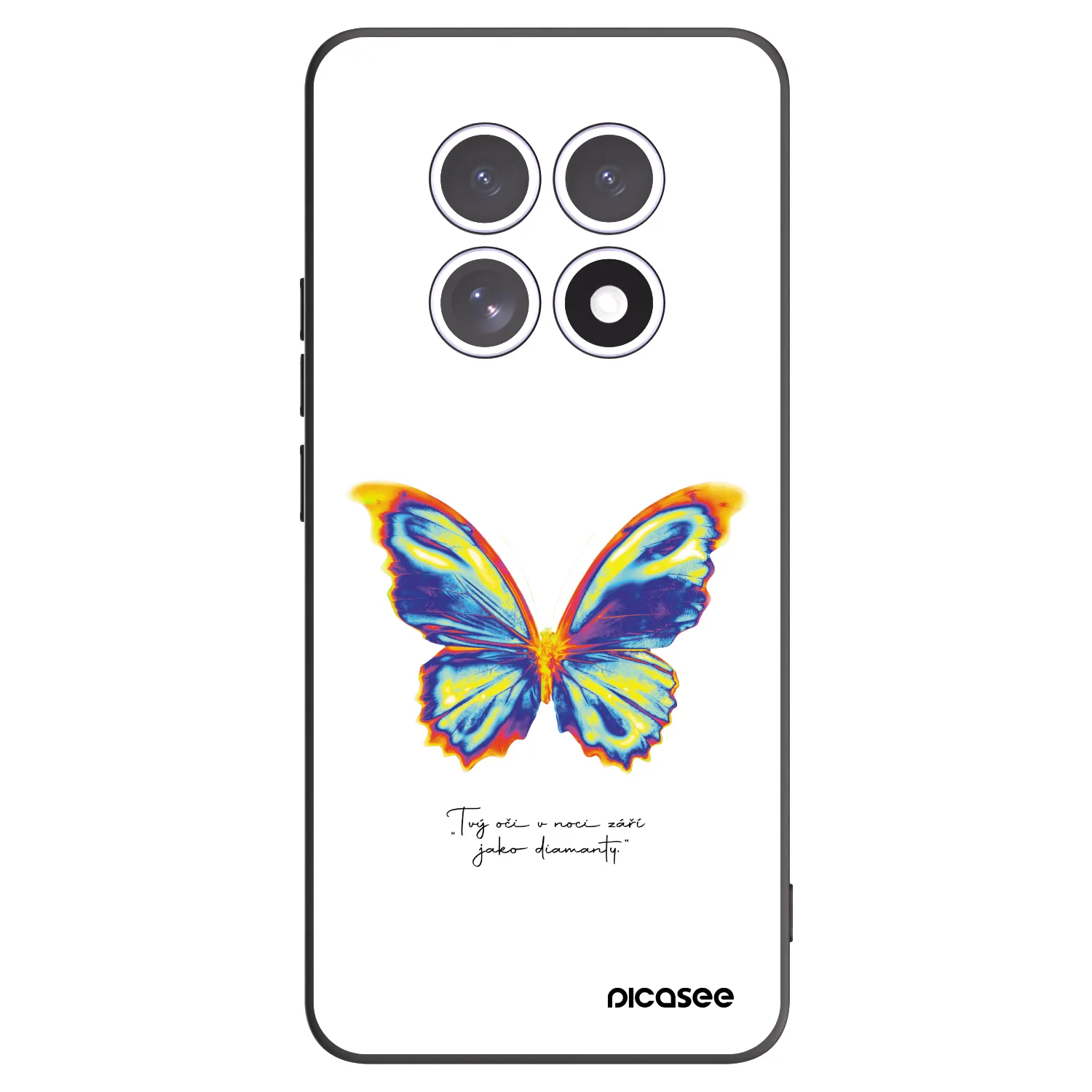 Picasee fekete szilikon tok az alábbi mobiltelefonokra Xiaomi Redmi Note 15 - Diamanty White