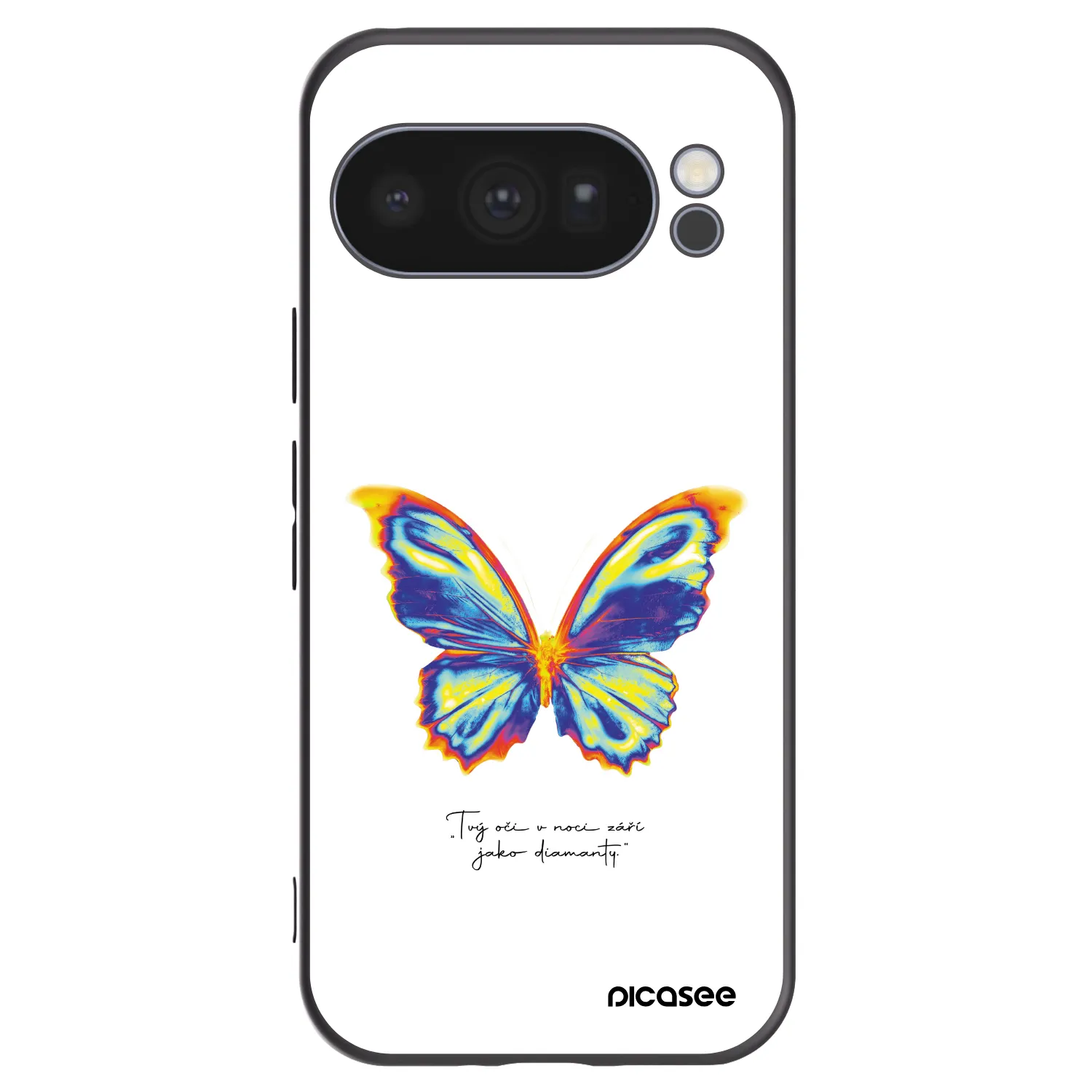 Picasee fekete szilikon tok az alábbi mobiltelefonokra Google Pixel 10 Pro - Diamanty White