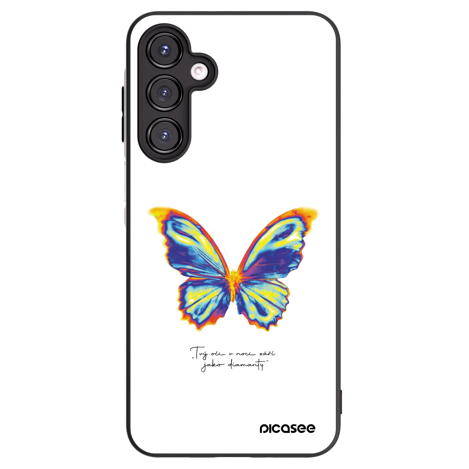 Picasee fekete szilikon tok az alábbi mobiltelefonokra Samsung Galaxy A16 4G - Diamanty White