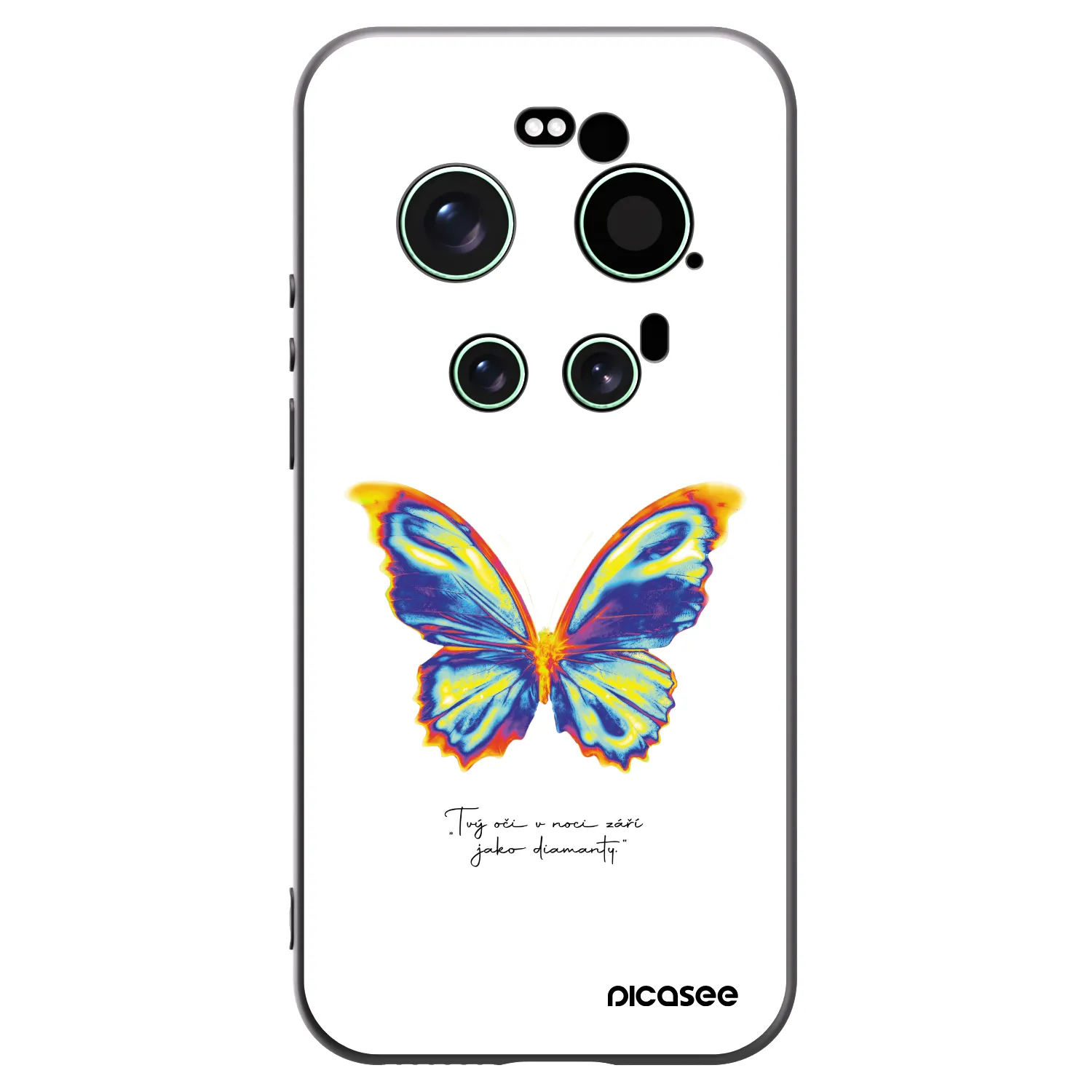 Picasee fekete szilikon tok az alábbi mobiltelefonokra Xiaomi 17 Ultra - Diamanty White