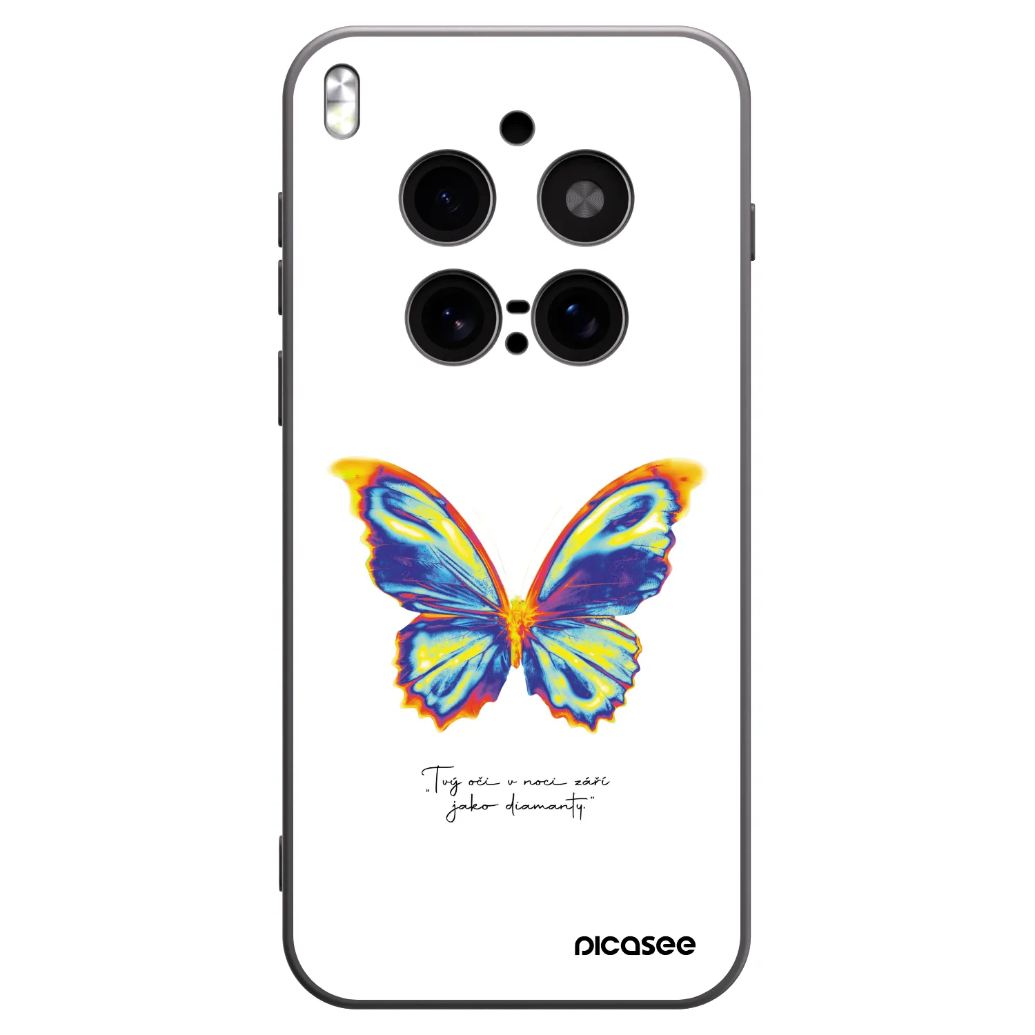 Picasee fekete szilikon tok az alábbi mobiltelefonokra Vivo X300 Pro - Diamanty White