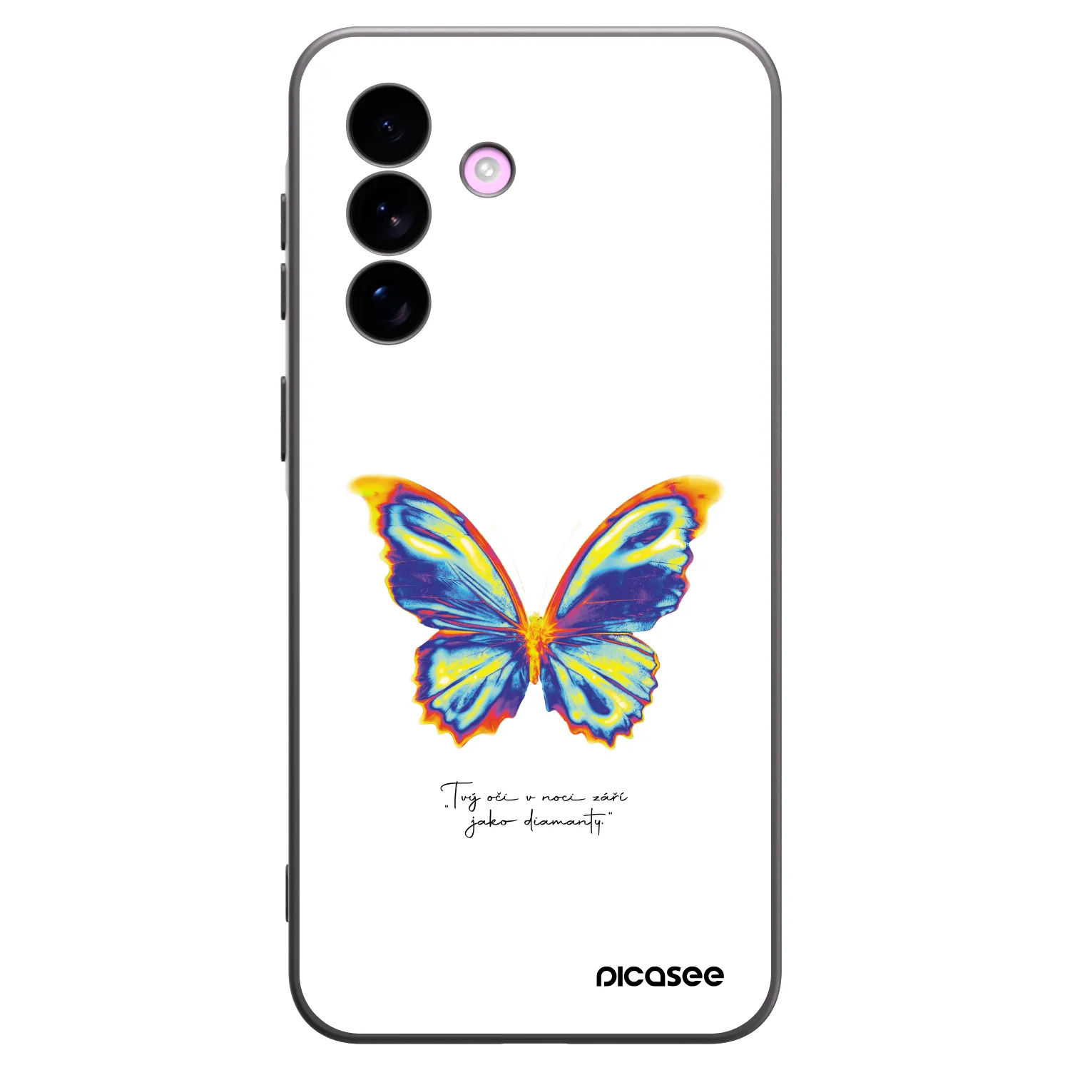 Picasee fekete szilikon tok az alábbi mobiltelefonokra Samsung Galaxy A57 5G - Diamanty White