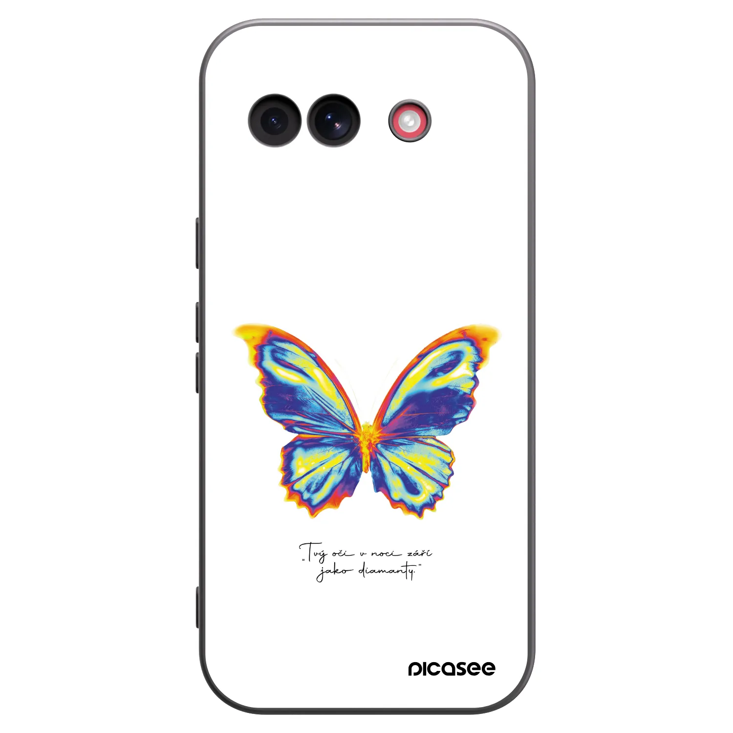 Picasee fekete szilikon tok az alábbi mobiltelefonokra Google Pixel 10a - Diamanty White