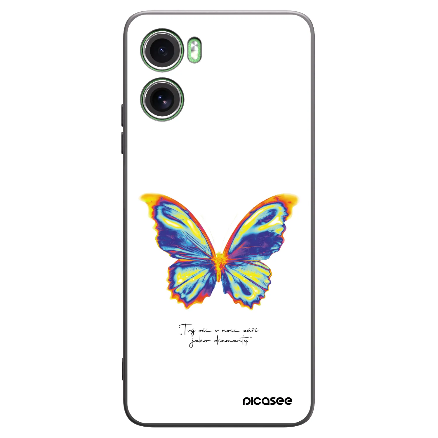 Picasee fekete szilikon tok az alábbi mobiltelefonokra Motorola Moto G06 - Diamanty White