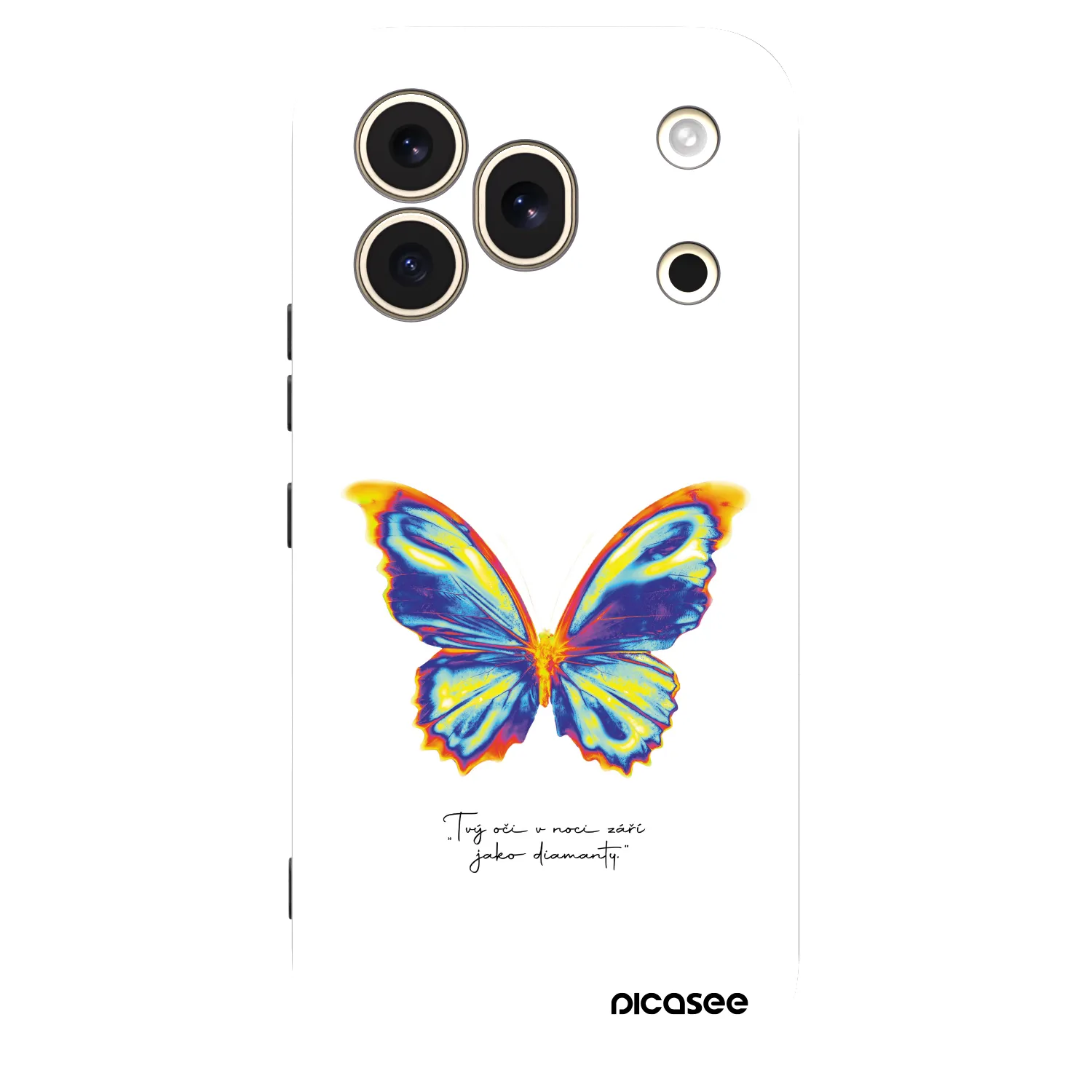 Picasee fekete szilikon tok az alábbi mobiltelefonokra Honor 600 Pro - Diamanty White