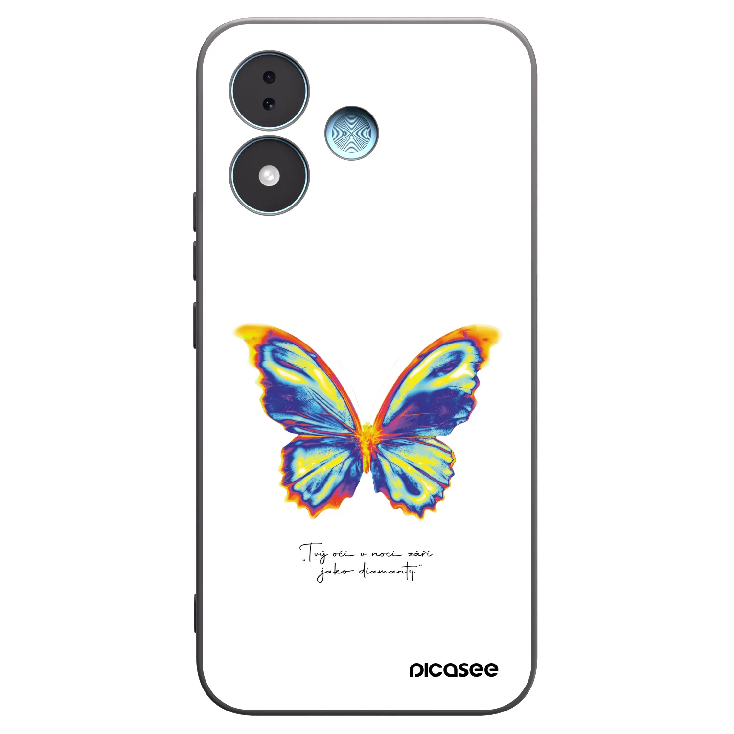 Picasee fekete szilikon tok az alábbi mobiltelefonokra Xiaomi Redmi Note 17 5G - Diamanty White