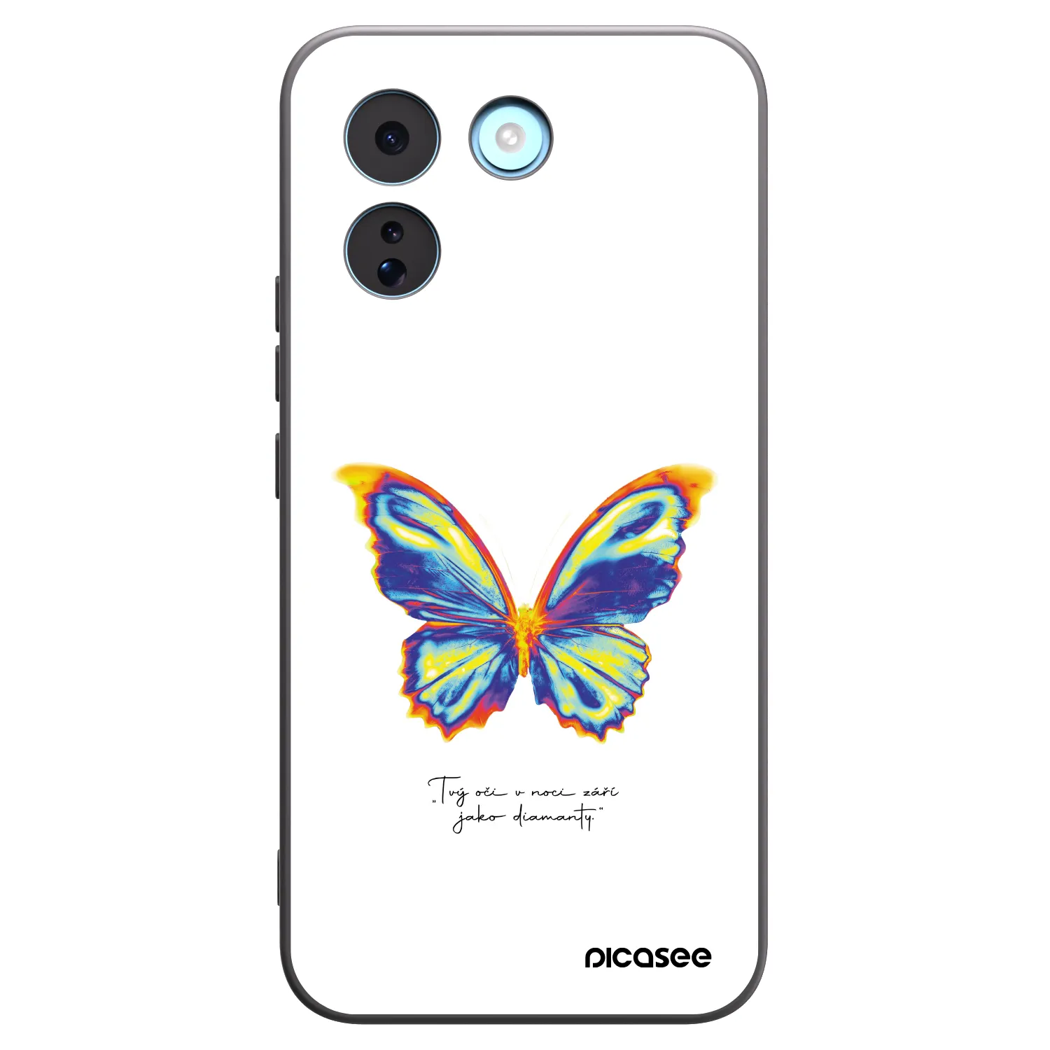 Picasee fekete szilikon tok az alábbi mobiltelefonokra Xiaomi Redmi Note 17 Pro MAX 5G - Diamanty White